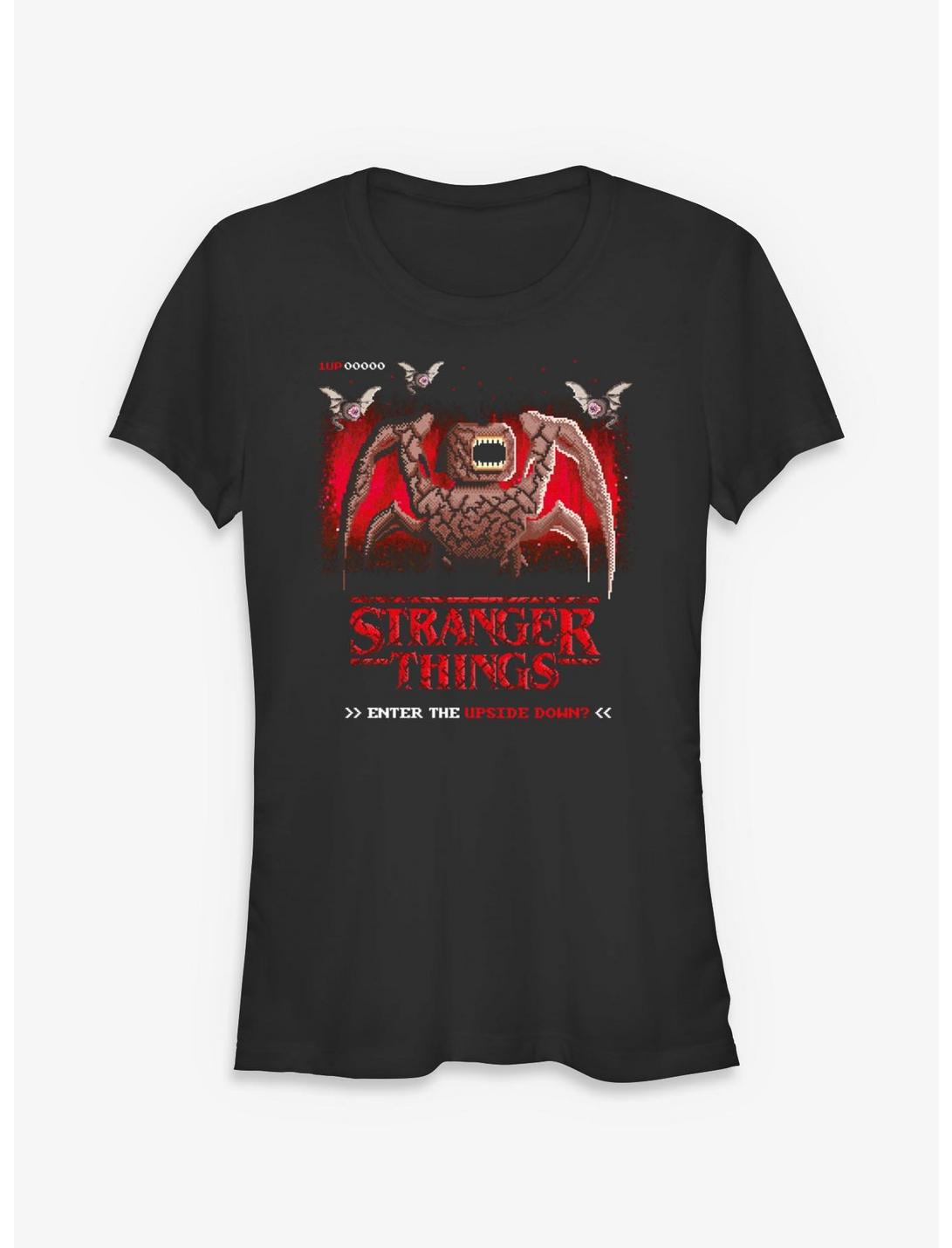 Stranger Things Videogame Start Menu Girls T-Shirt