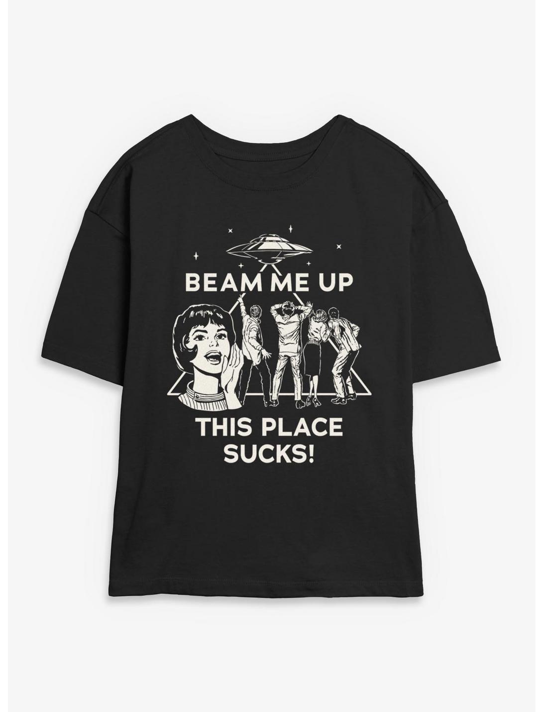 Stranger Things This Beam Me Up Girls Skimmer T-Shirt