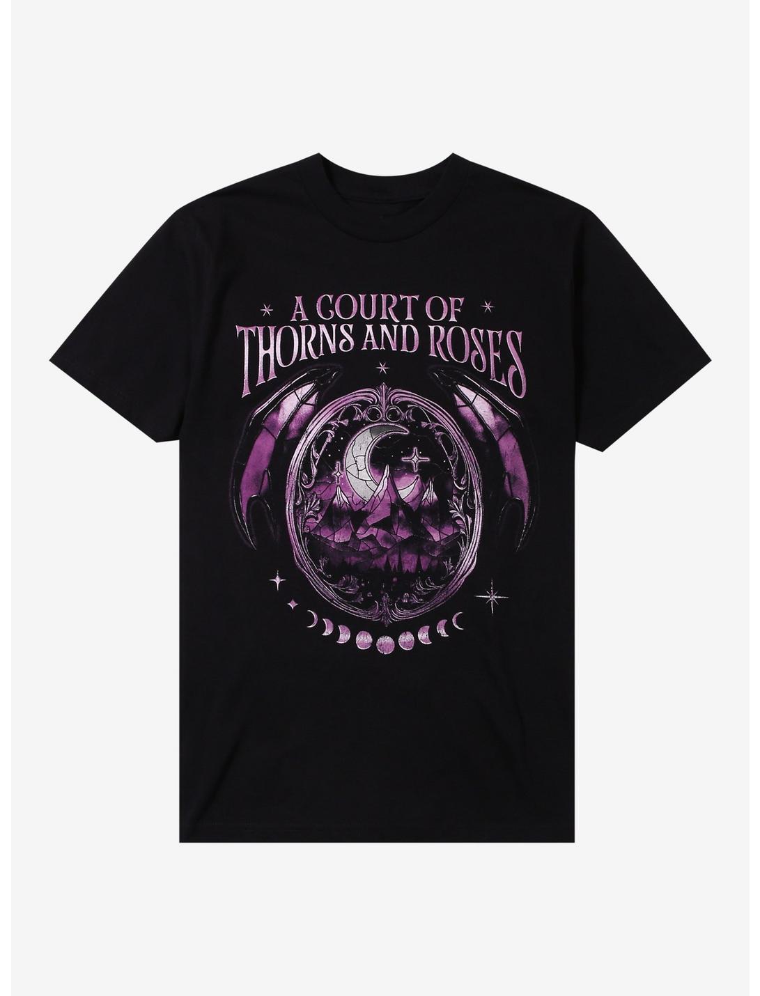 T-shirt en vitrail La Cour des ronces et des roses - Cour de la Nuit