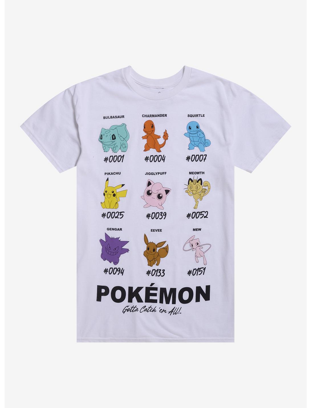 Pokémon Character Chart T-Shirt