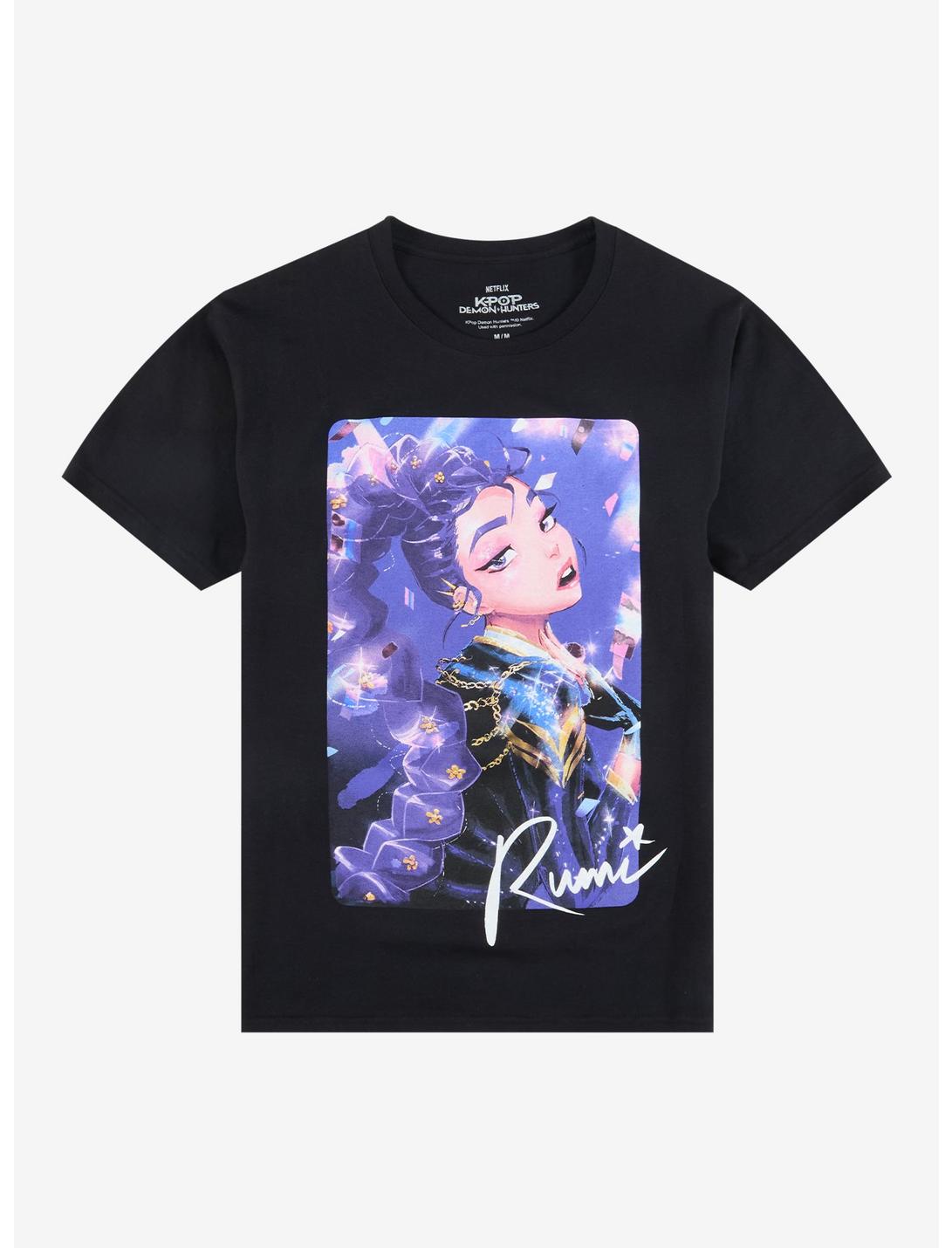 KPop Demon Hunters HUNTR/X Rumi Portrait Signature T-Shirt
