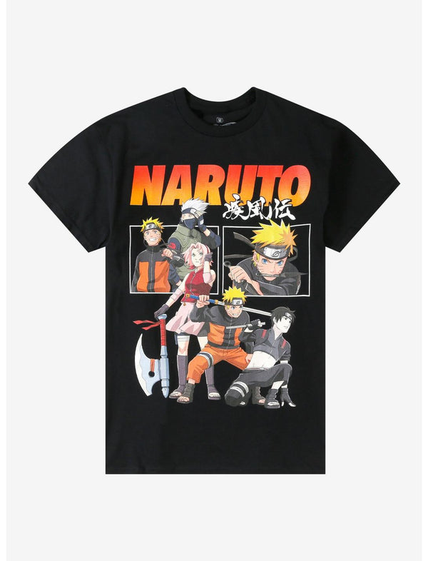 Naruto Shippuden Team 7 Panels T-Shirt