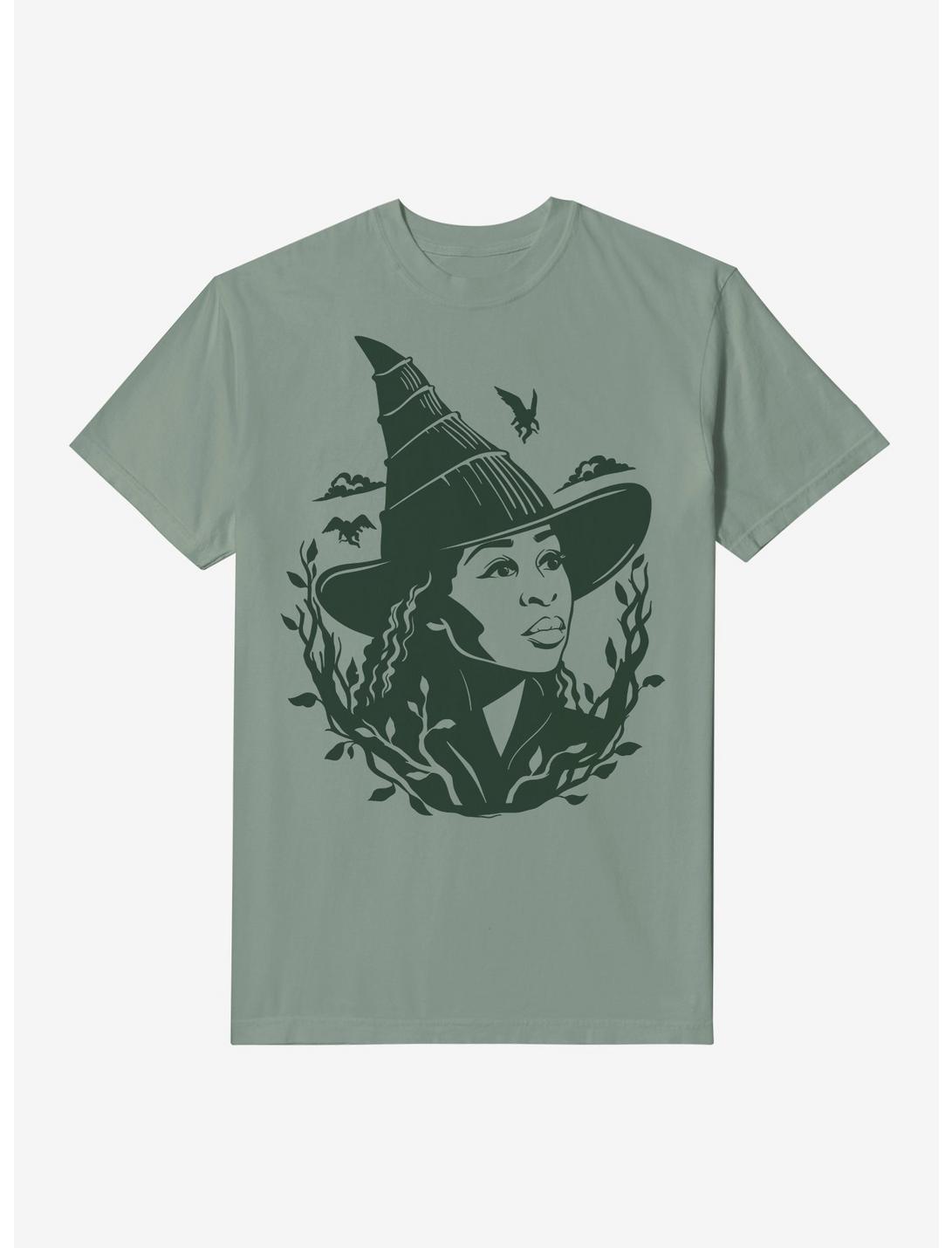 Wicked: For Good Elphaba Shadow Portrait Garment Dye T-Shirt