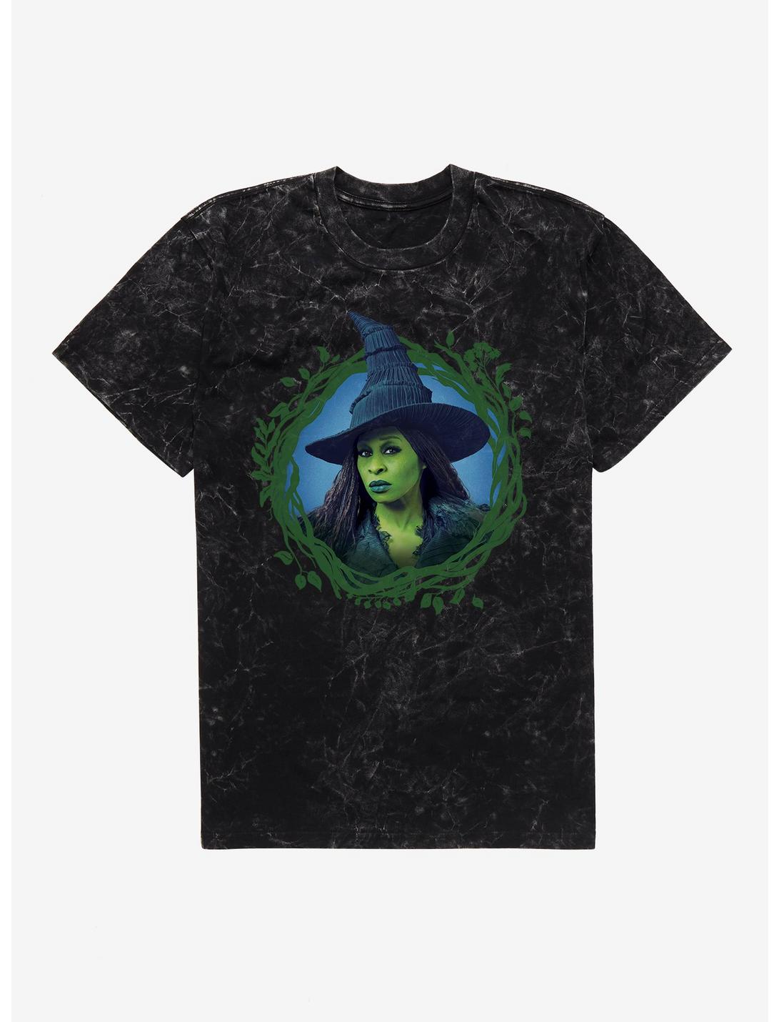 T-shirt délavé à motif minéral portrait d'Elphaba Wicked: For Good