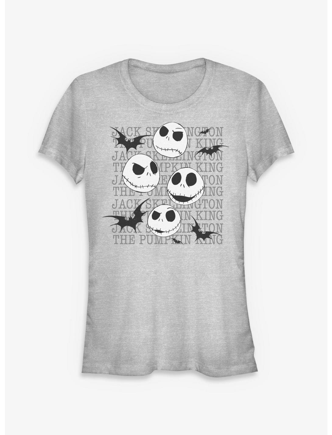 Disney The Nightmare Before Christmas Jack Heads Splatter Girls T-Shirt