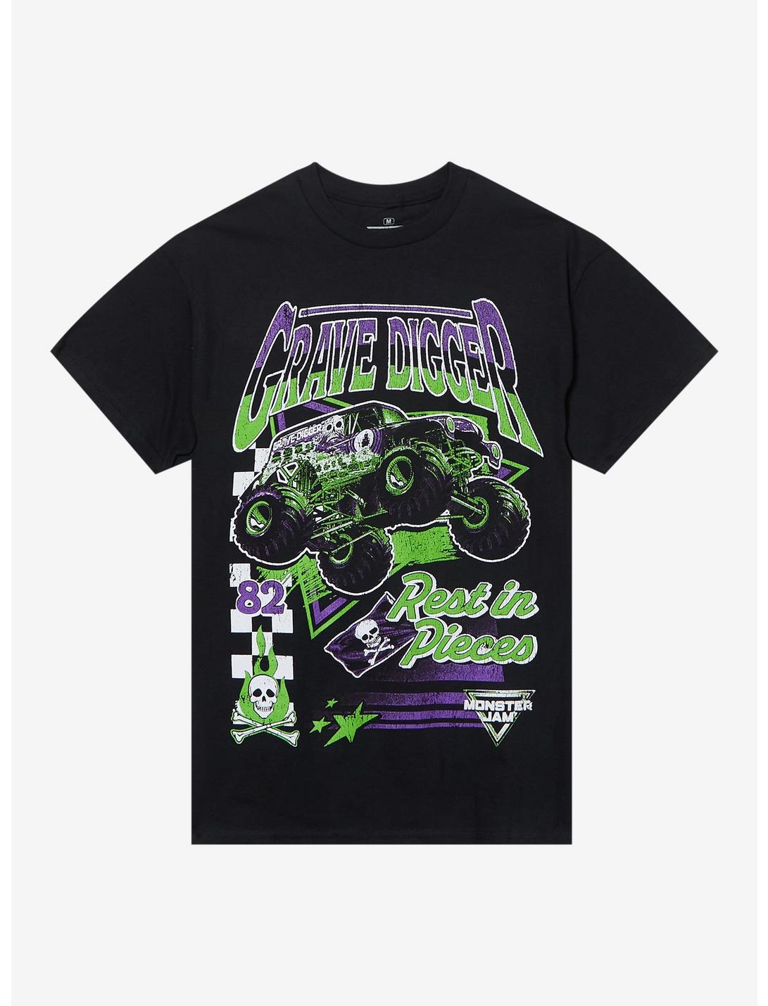 Monster Jam Grave Digger Rest In Pieces T-Shirt