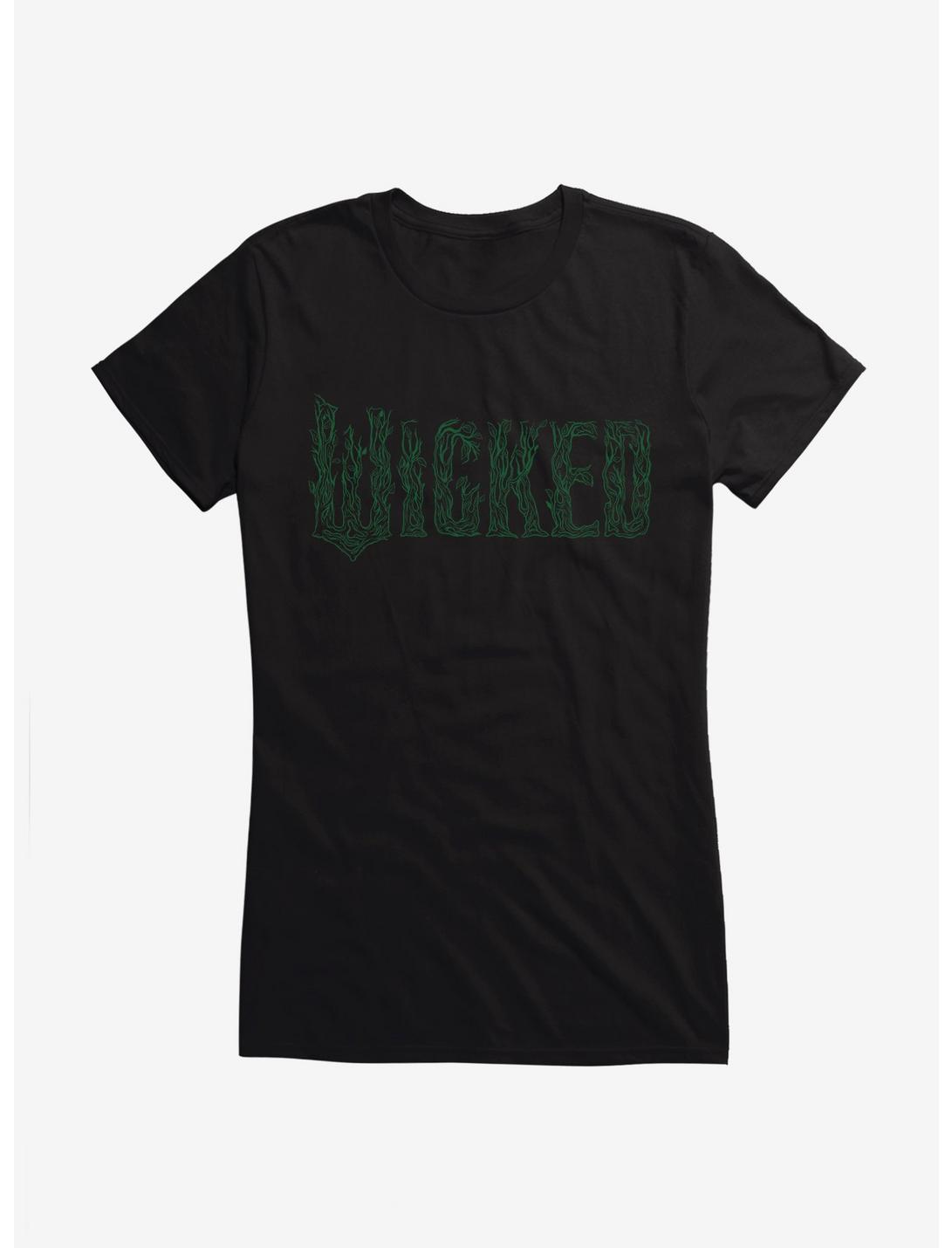 Wicked: For Good Green Stylized Logo Girls T-Shirt