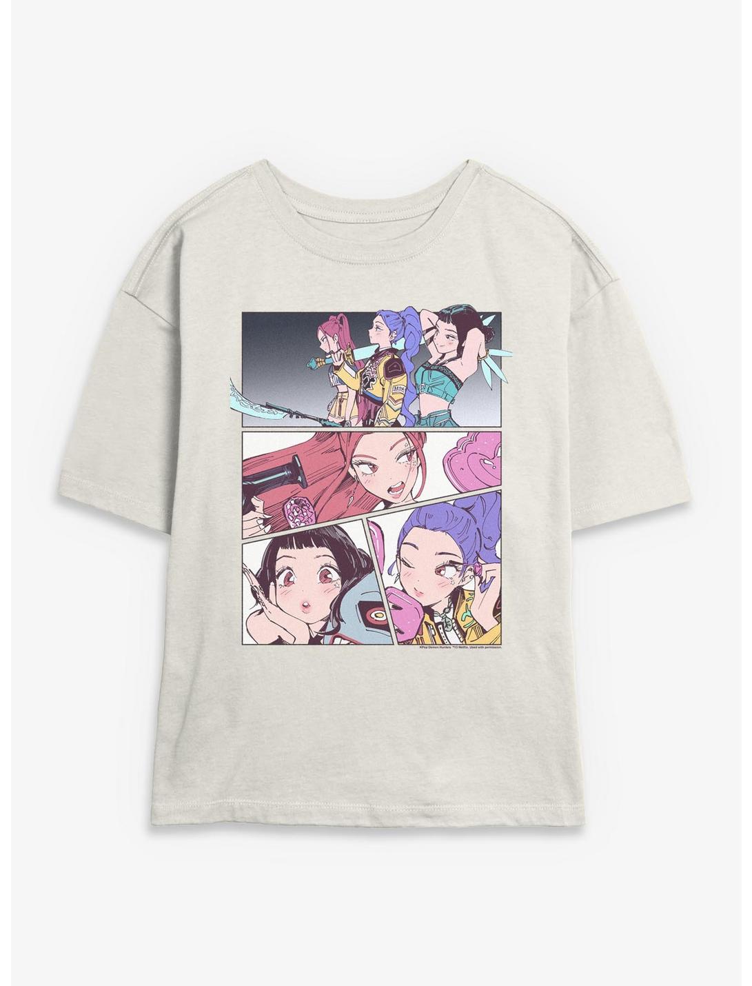 KPop Demon Hunters HUNTR/X Manhwa Panels Girls Skimmer T-Shirt