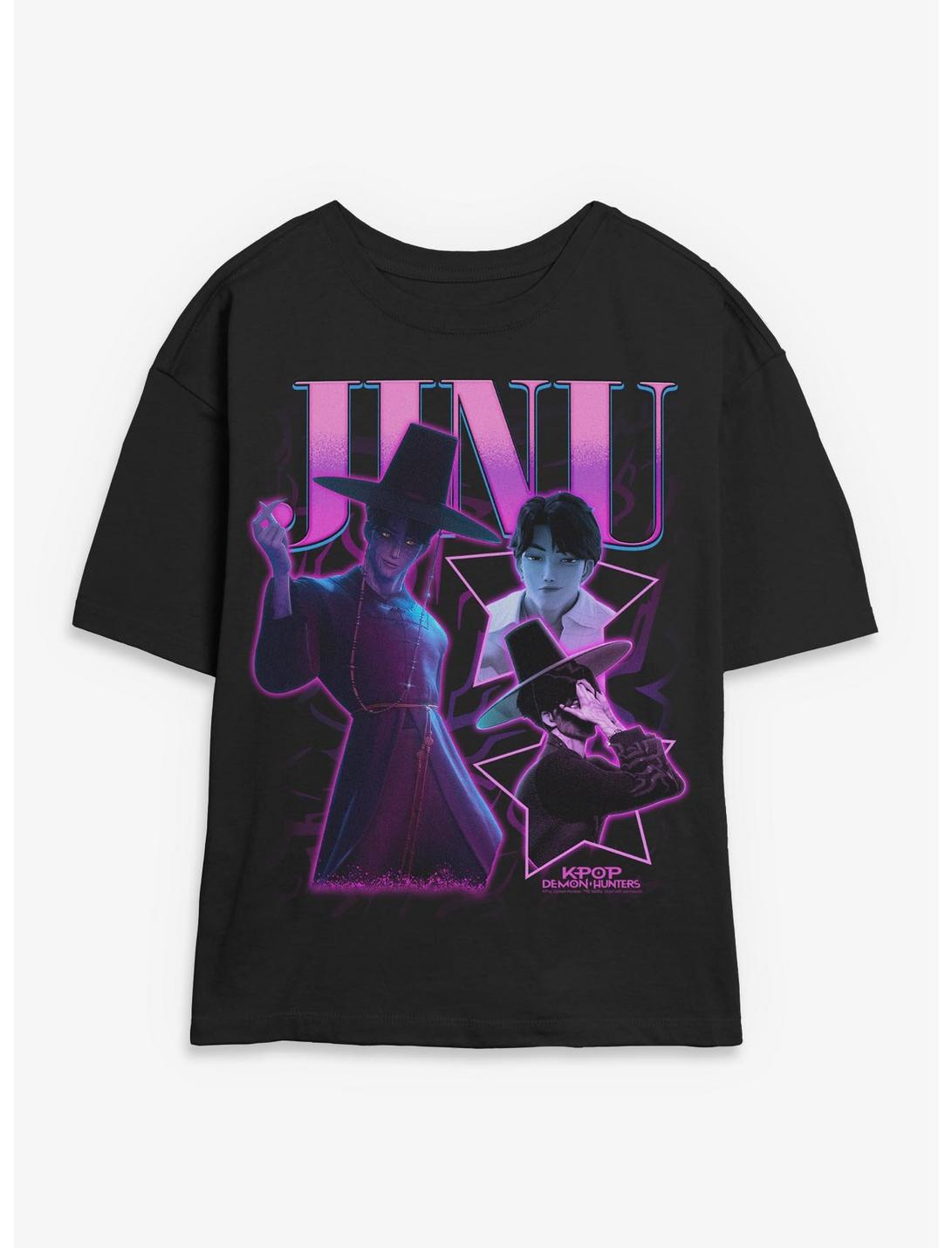 KPop Demon Hunters Saja Boys Jinu Collage Girls Skimmer T-Shirt