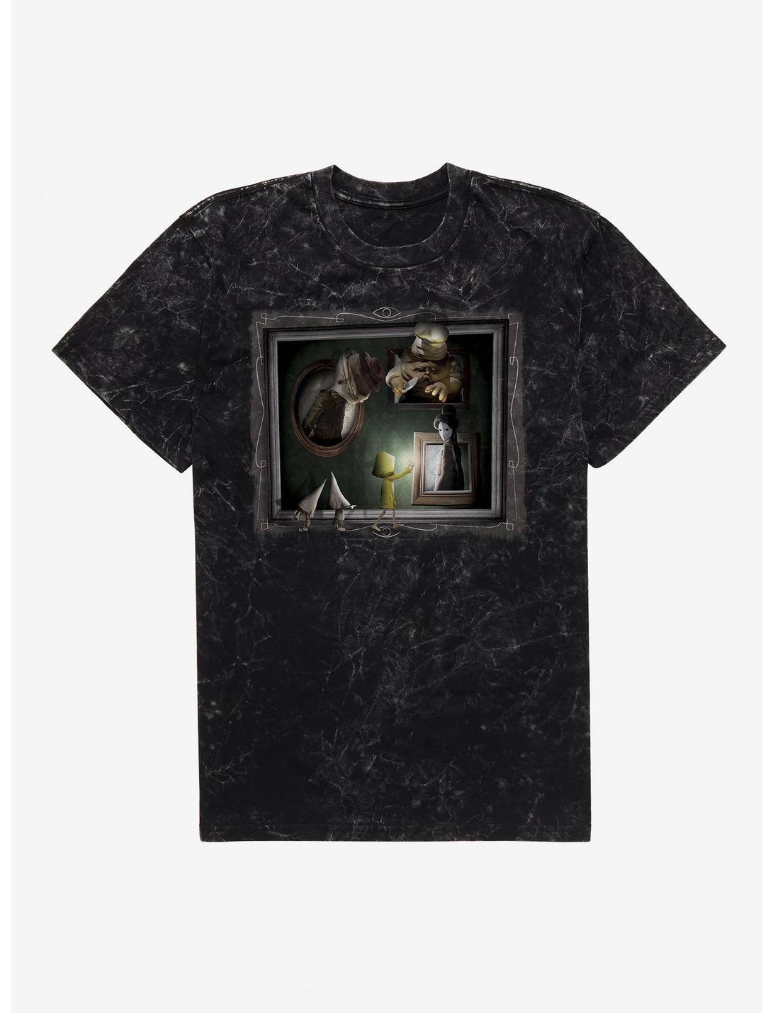 T-shirt délavé minéral Little Nightmares Six, La Dame, Concierge, Boucher & Nomes