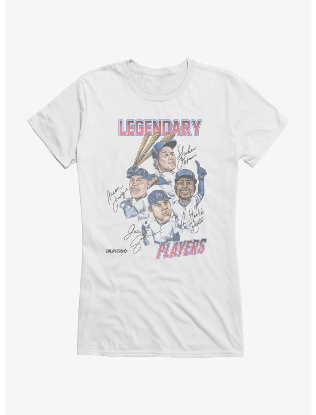 MLB Legendary Players Caricatures Girls T-Shirt Hot Topic Exclusive