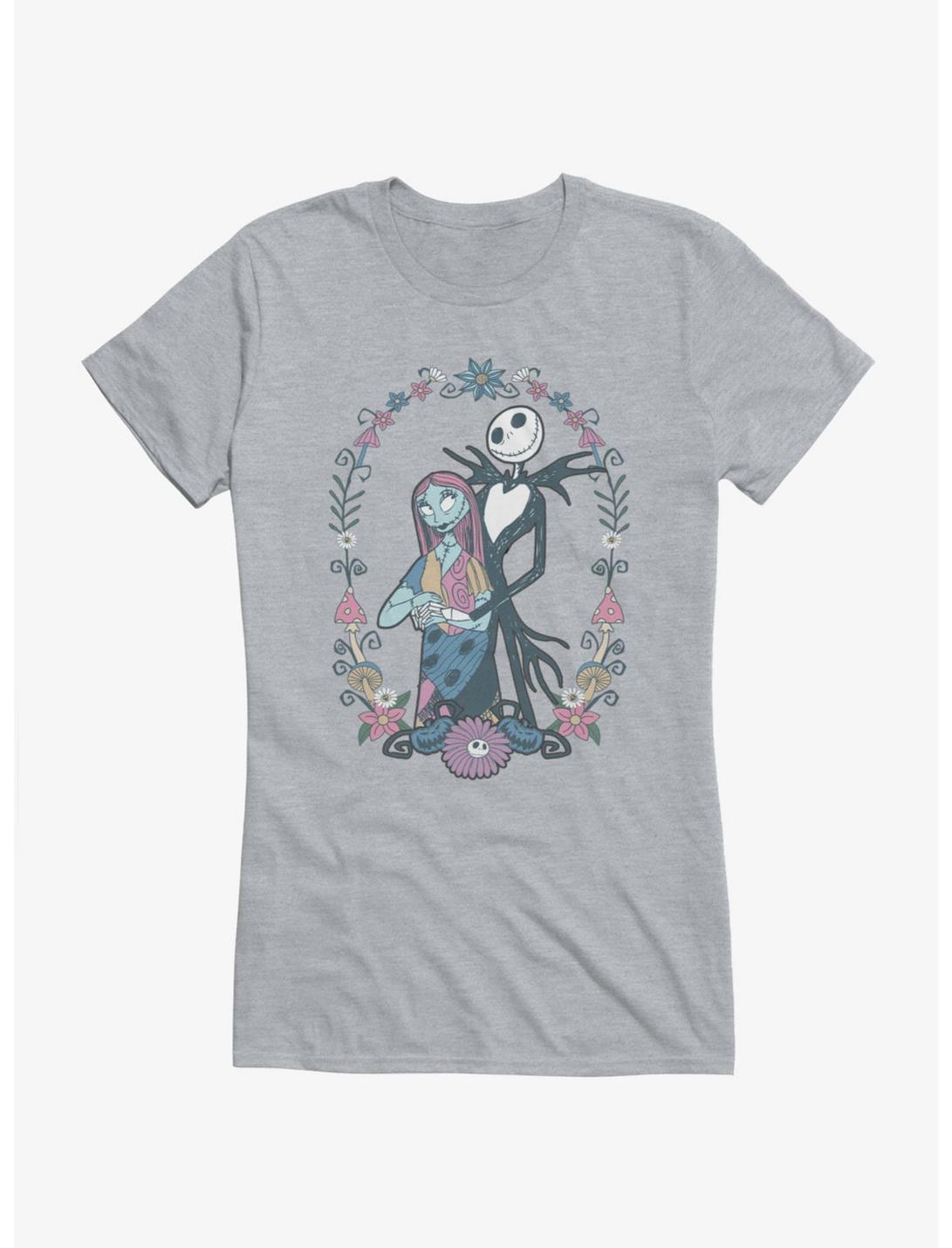Disney The Nightmare Before Christmas Jack and Sally Flowers Girls T-Shirt Hot Topic Exclusive