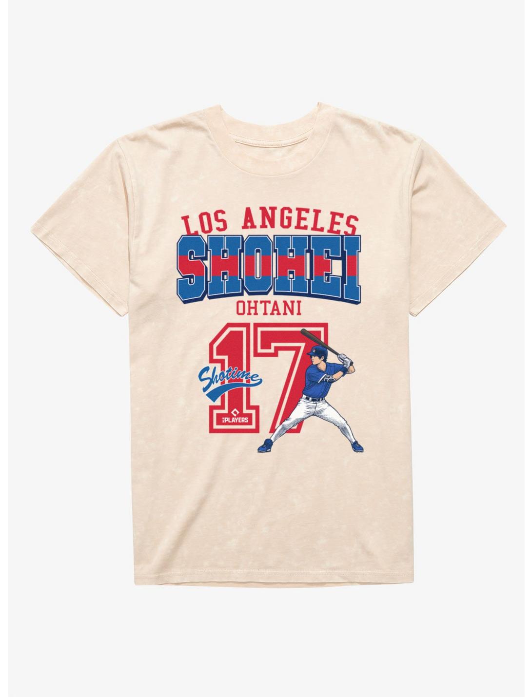 MLB Los Angeles Dodgers Shohei Ohtani 17 Mineral Wash T-Shirt Hot Topic Excluisve