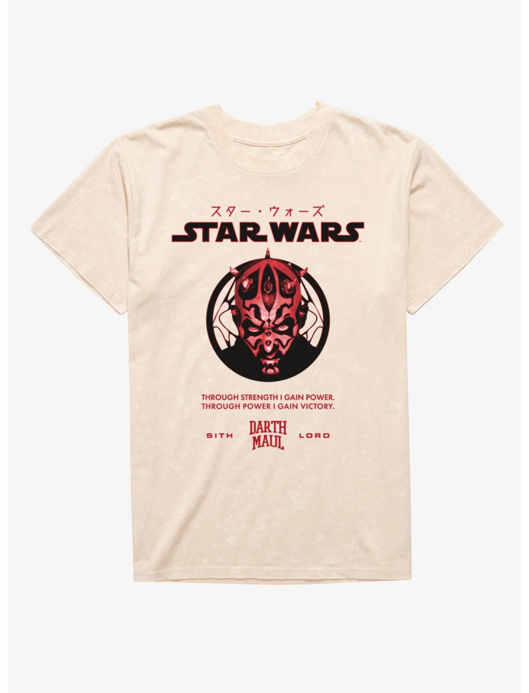 Star Wars Darth Maul Power Mineral Wash T-Shirt Hot Topic Exclusive