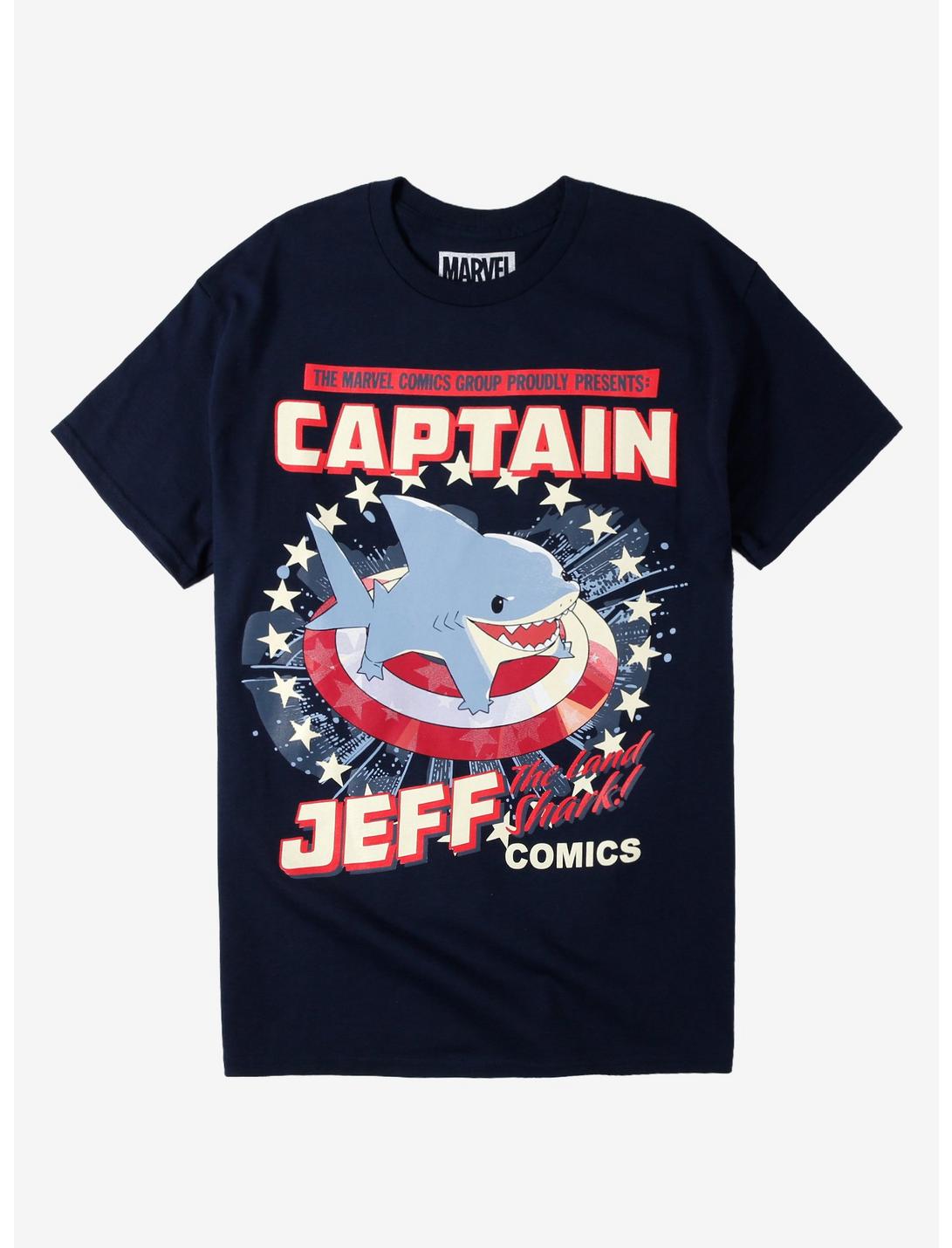 Marvel Jeff The Land Shark Captain Shark T-Shirt