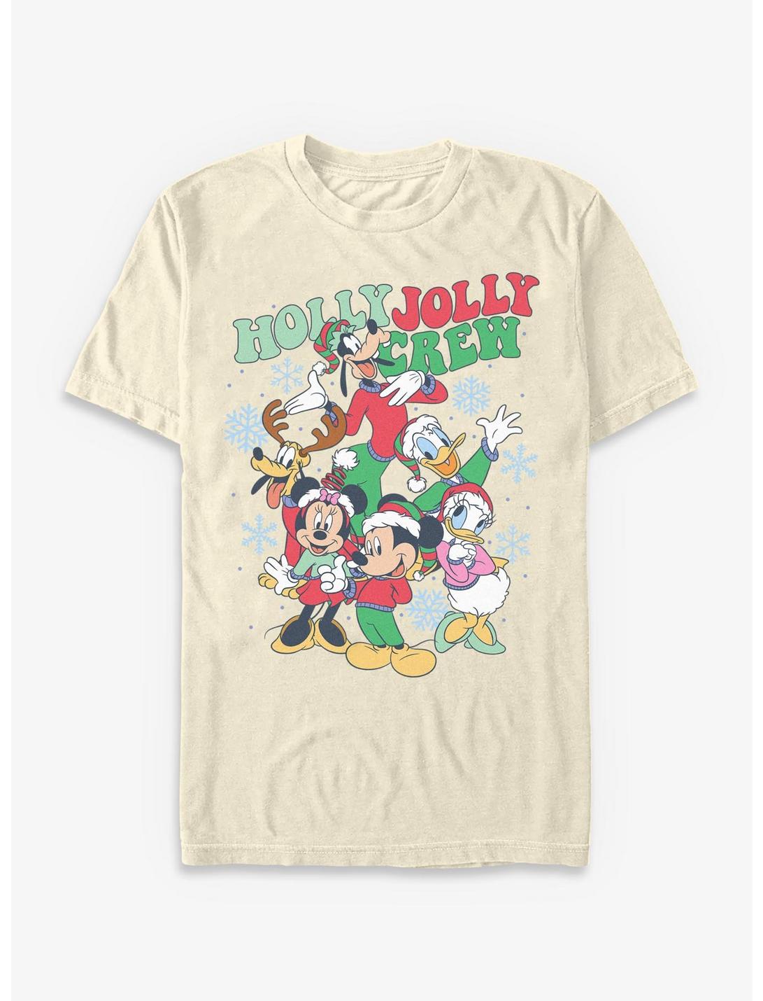T-shirt Disney Mickey Mouse Holly Jolly pour l'équipage