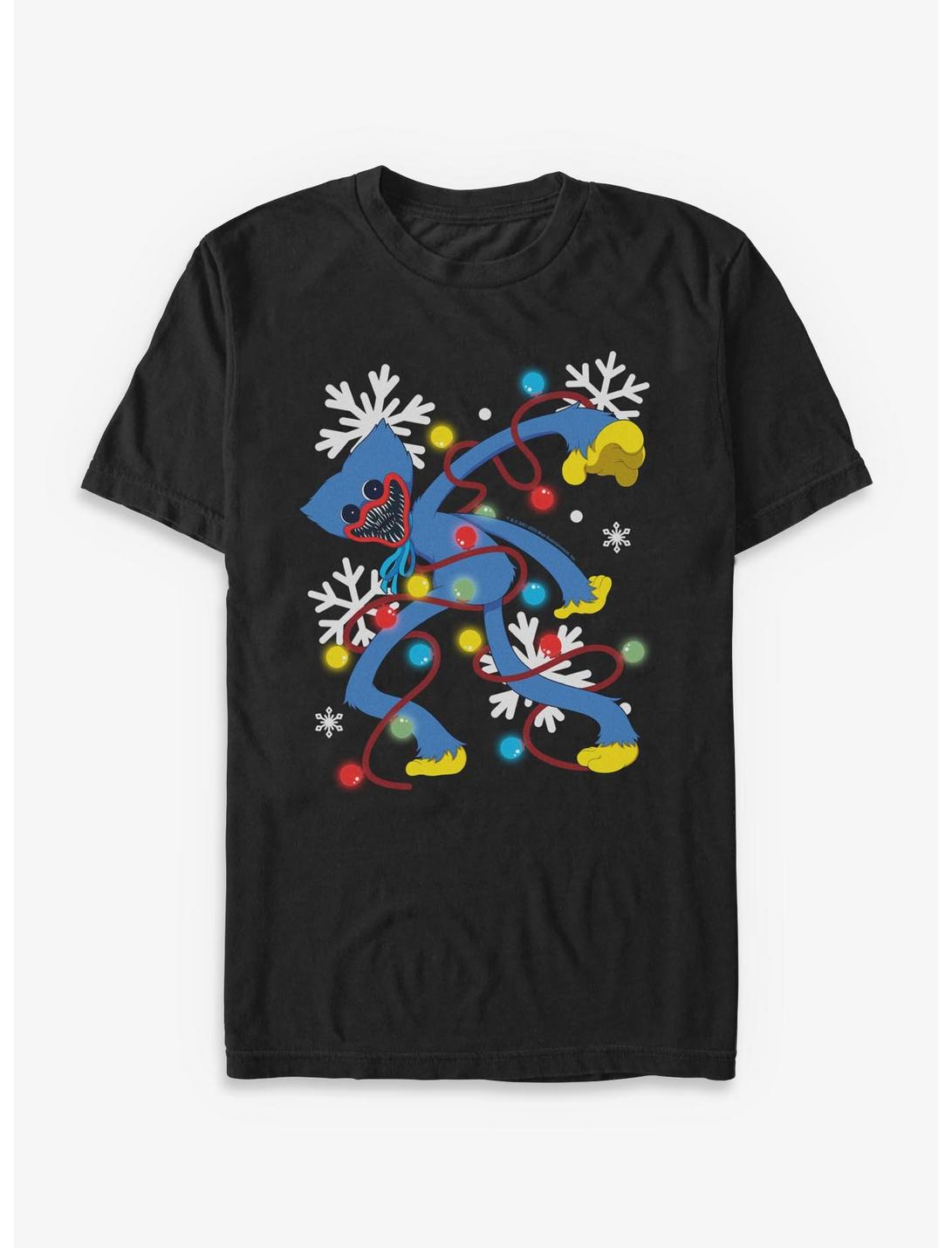 Poppy Playtime Huggy Xmas Lights T-Shirt