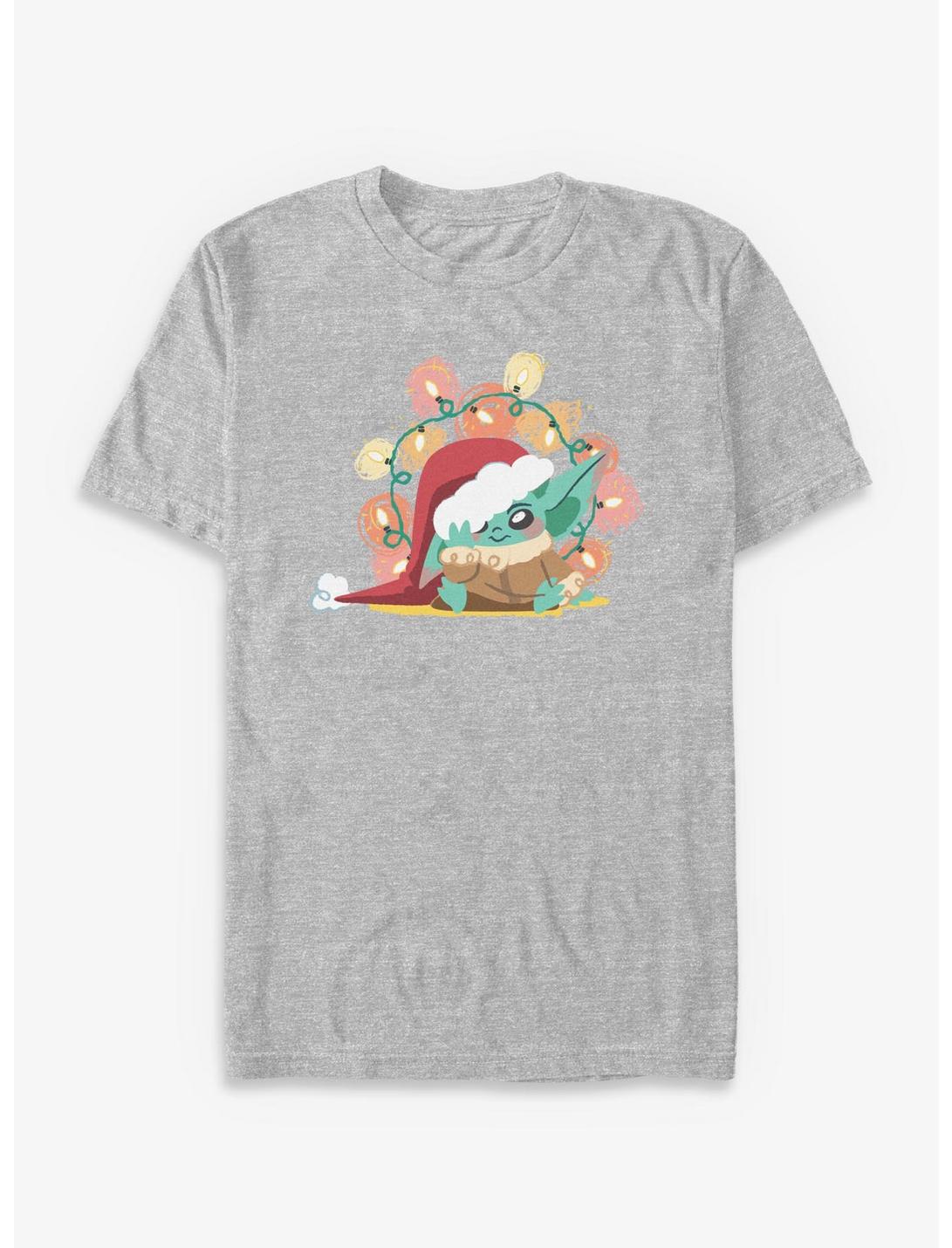 Star Wars The Mandalorian Grogu Christmas Lights T-Shirt