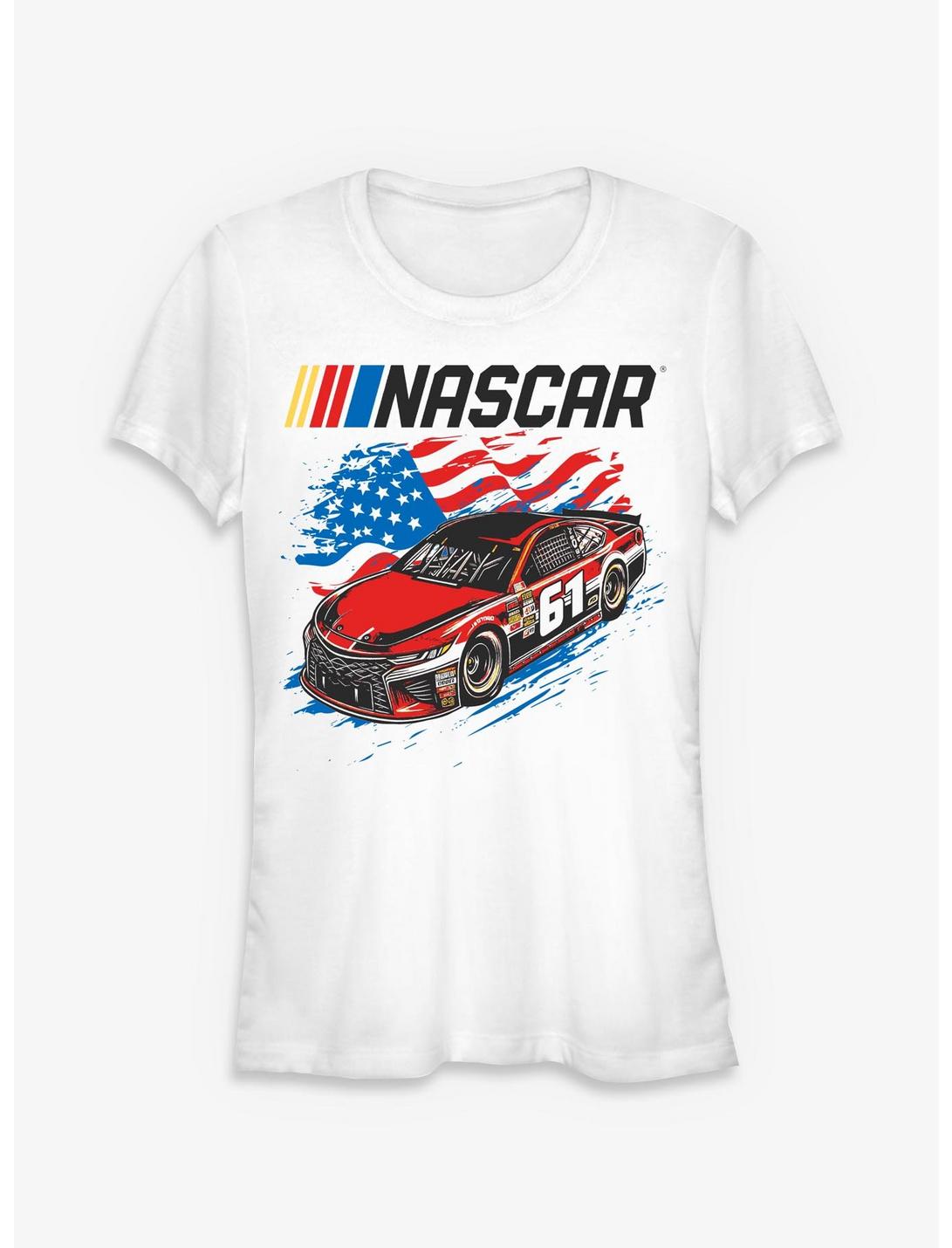 NASCAR Racing Flag Racer Girls T-Shirt