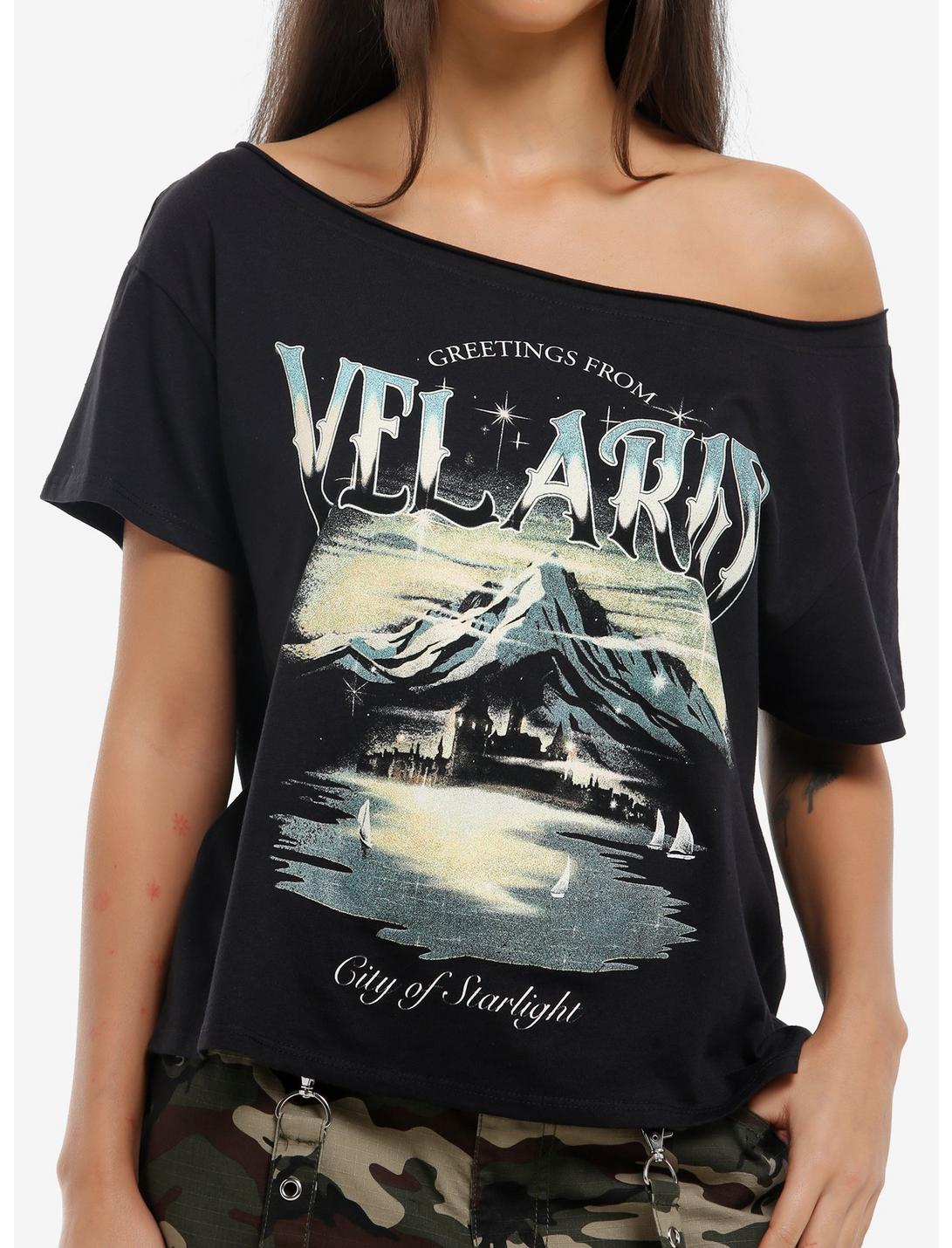 A Court Of Thorns And Roses Velaris Girls Off-Shoulder T-Shirt