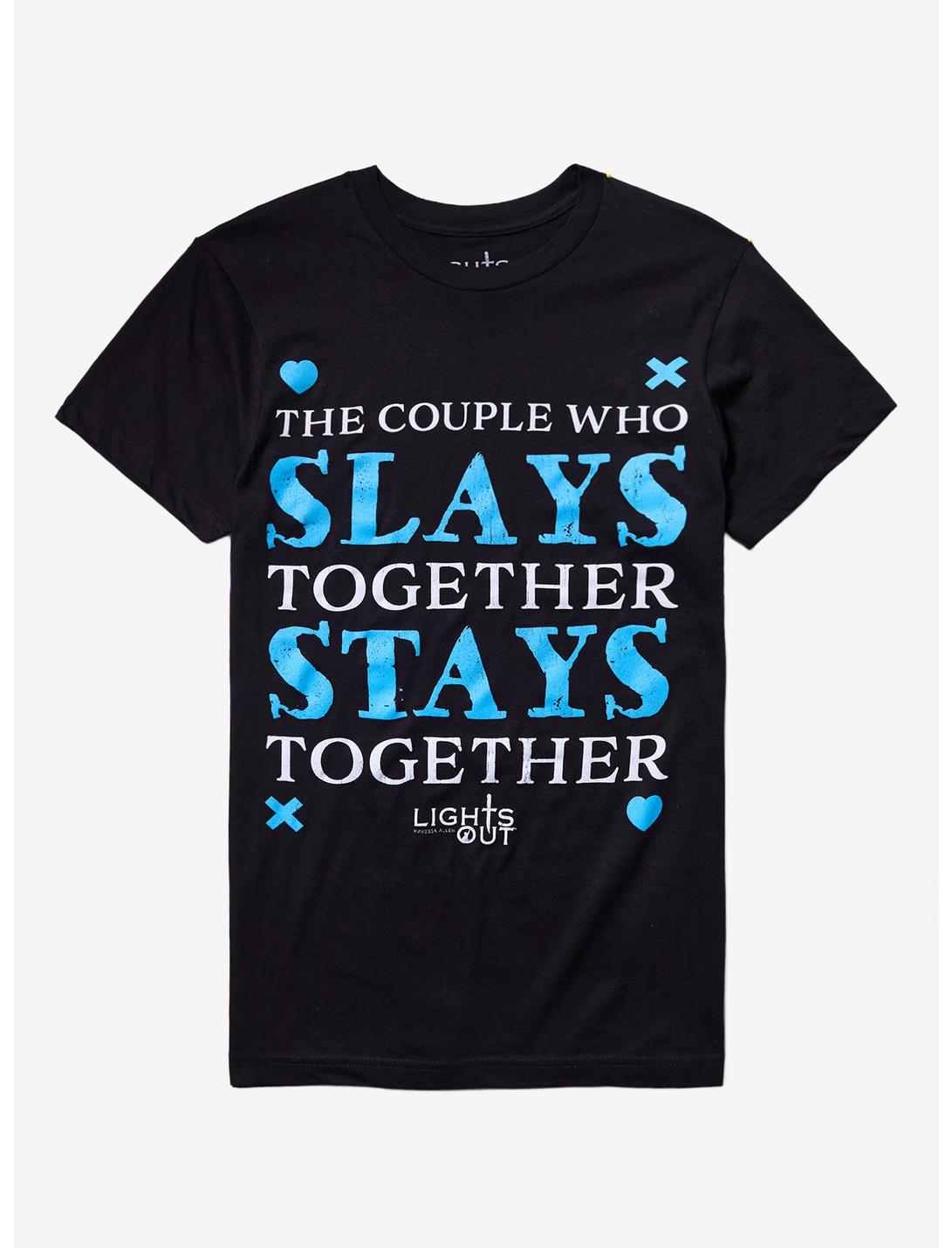 Lights Out Couple Who Slays Together T-Shirt
