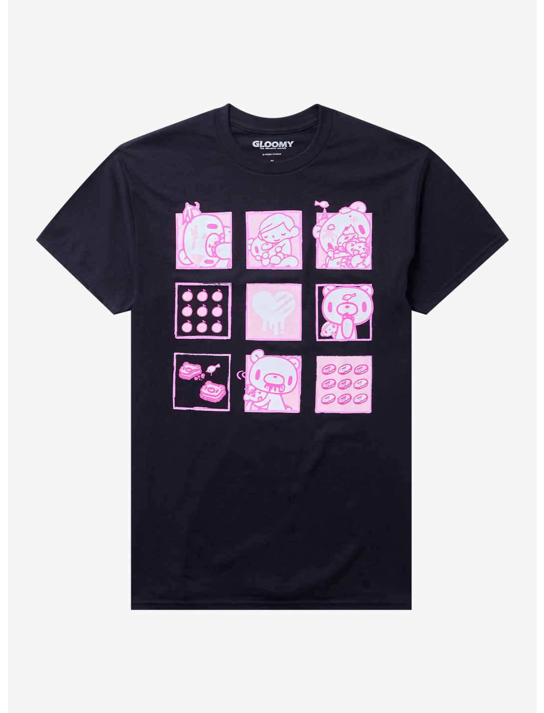Gloomy Bear Snacks Grid T-Shirt