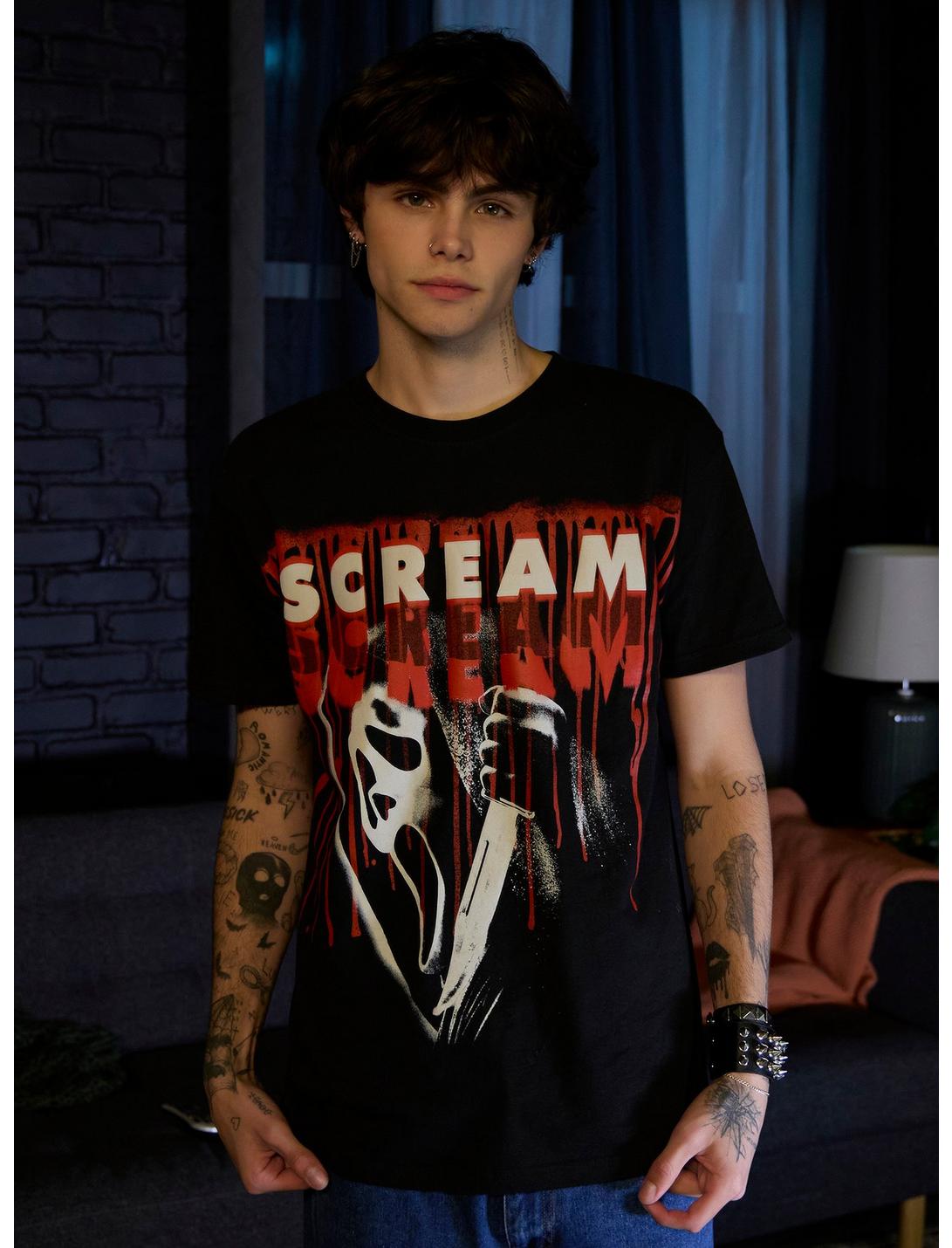 Scream Ghost Face Drip T-Shirt