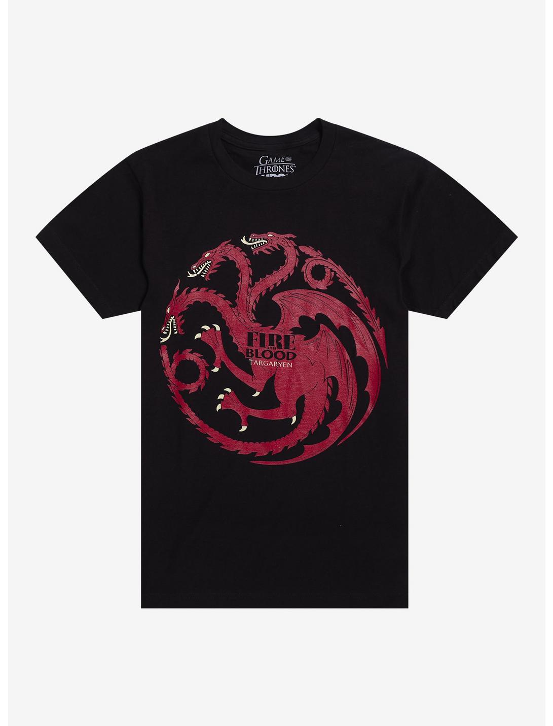 Fire And Blood Targaryen Sigil T-Shirt