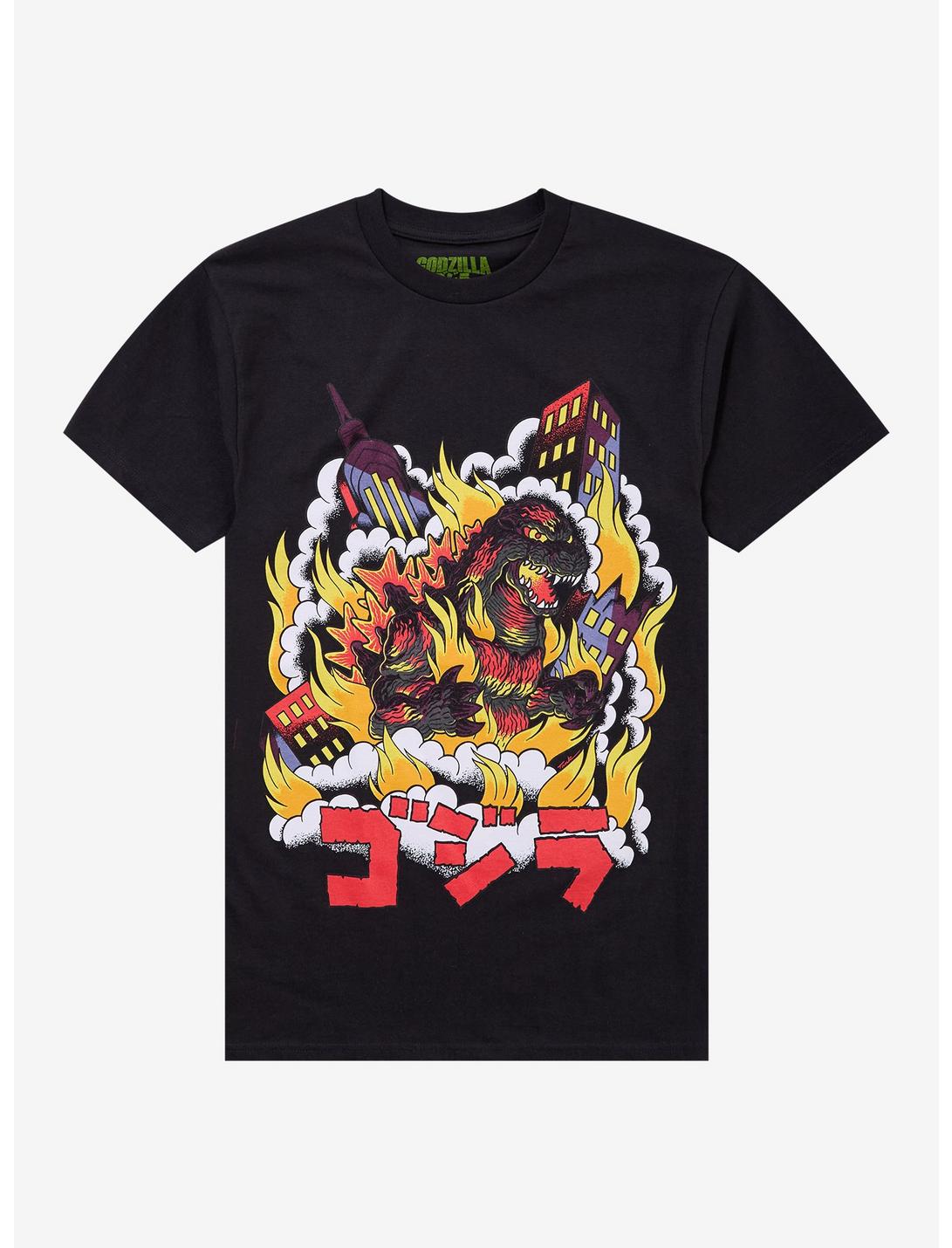 Ghost X Ghost Godzilla Fire T-Shirt