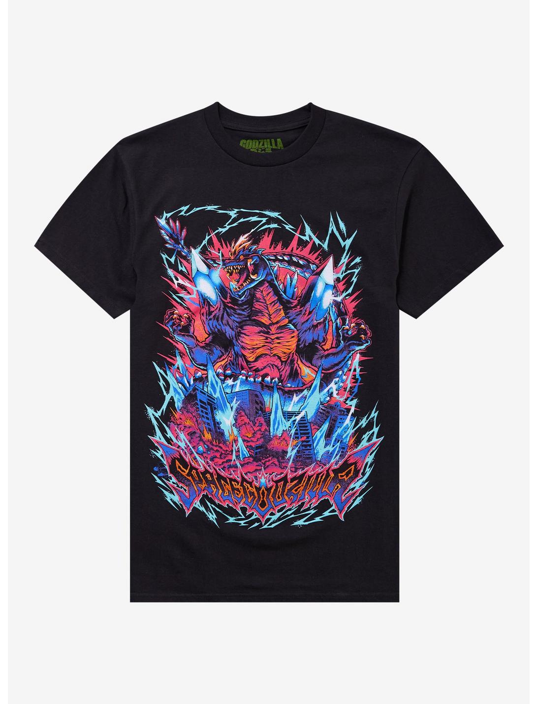 Ghost X Ghost Space Godzilla Lightning T-Shirt