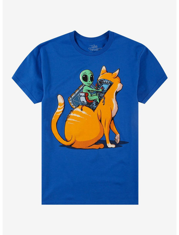 Orange Cat Alien T-Shirt By Tobe Fonseca