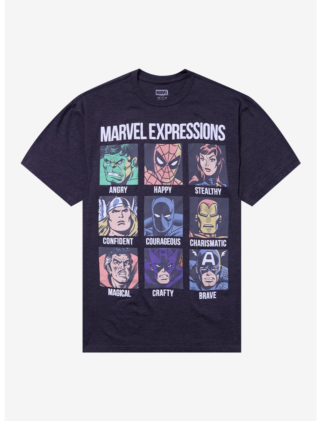 Marvel Avengers Expressions Grid T-Shirt