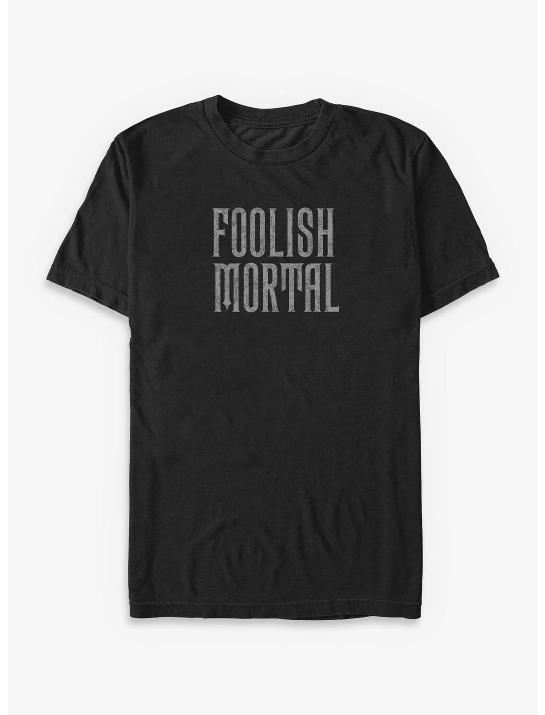 Disney Haunted Mansion Foolish Mortal Text Big & Tall T-Shirt