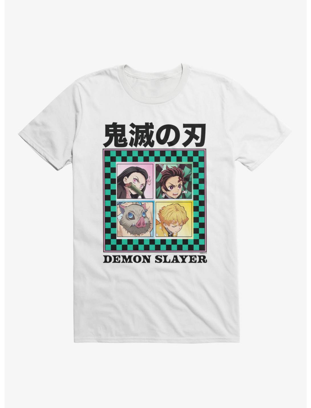 Demon Slayer: Kimetsu No Yaiba Character Checker Boxes T-Shirt