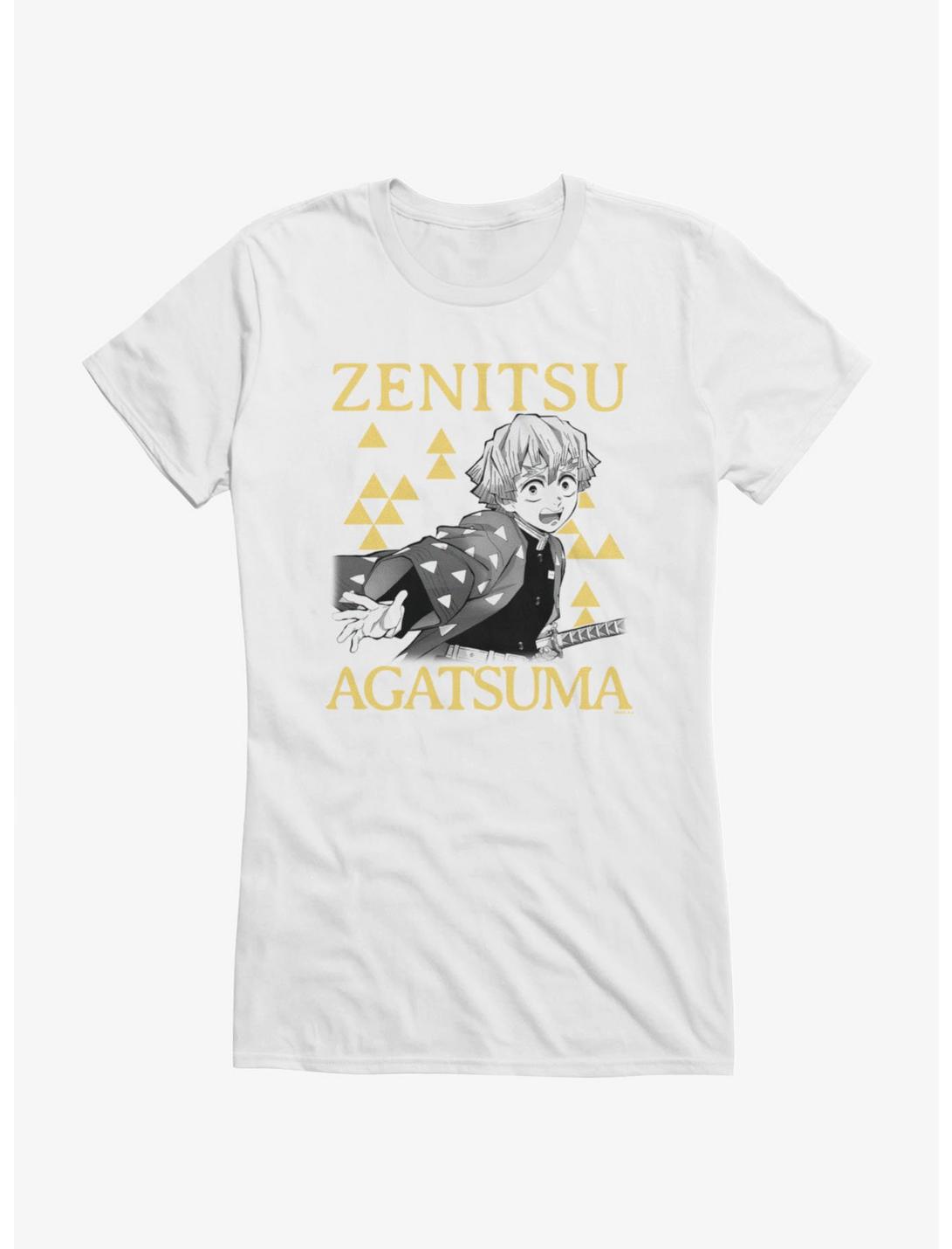 Demon Slayer: Kimetsu No Yaiba Zenitsu Agatsuma Triangles Girls T-Shirt
