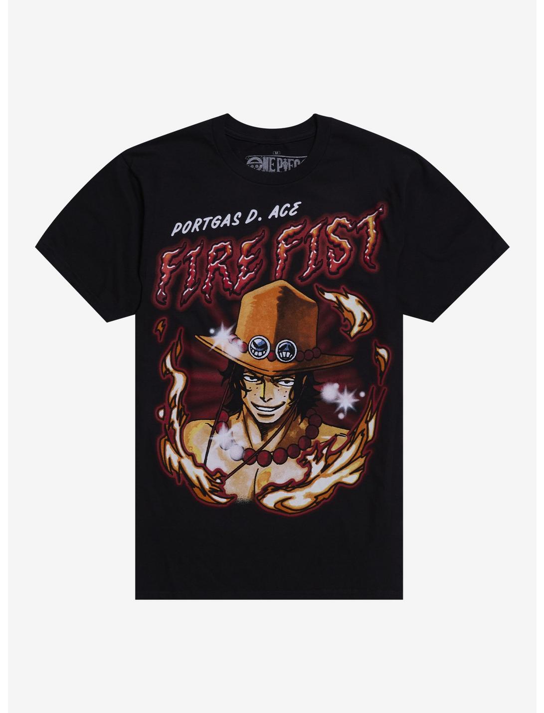 One Piece Ace Airbrush Art Jumbo Print T-Shirt