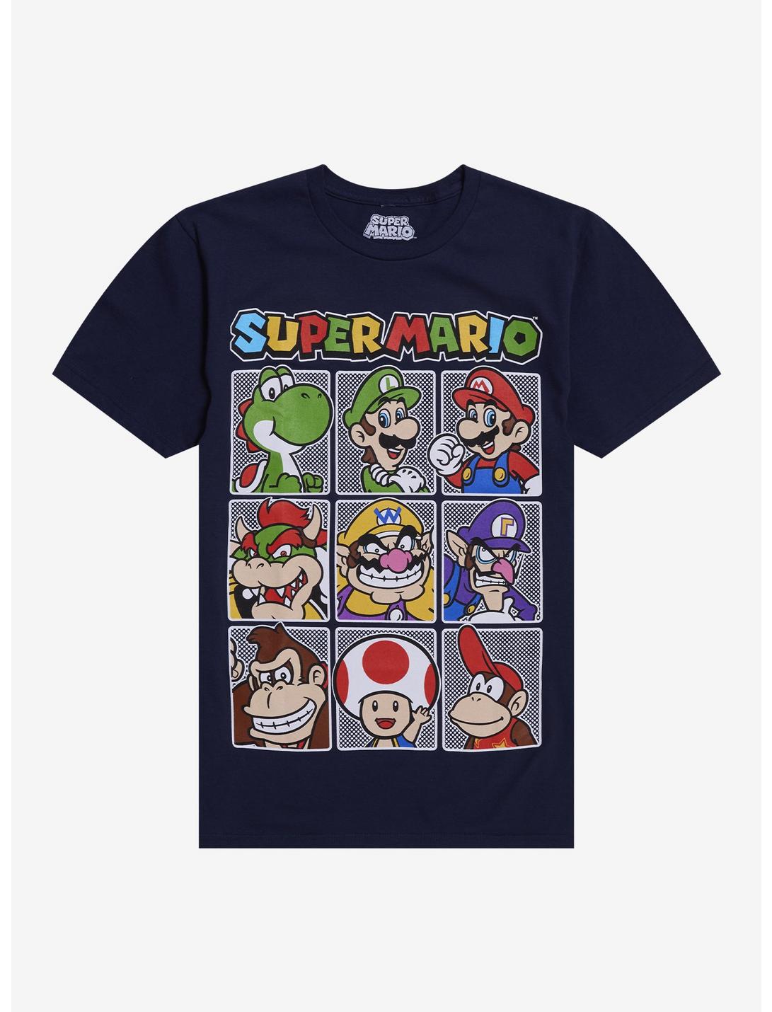 Super Mario Character Grid T-Shirt