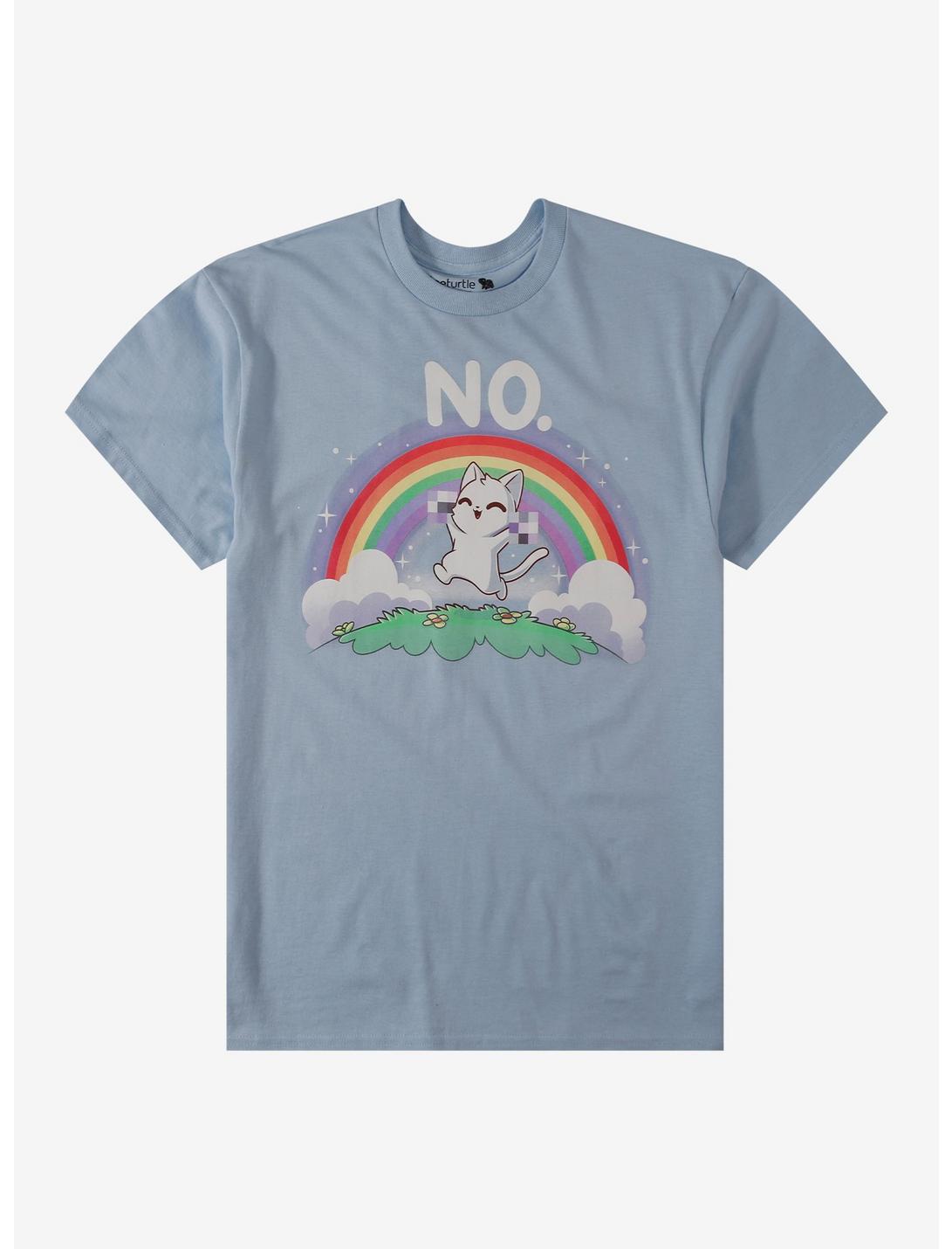 Rainbow Cat No T-Shirt By Tee Turtle