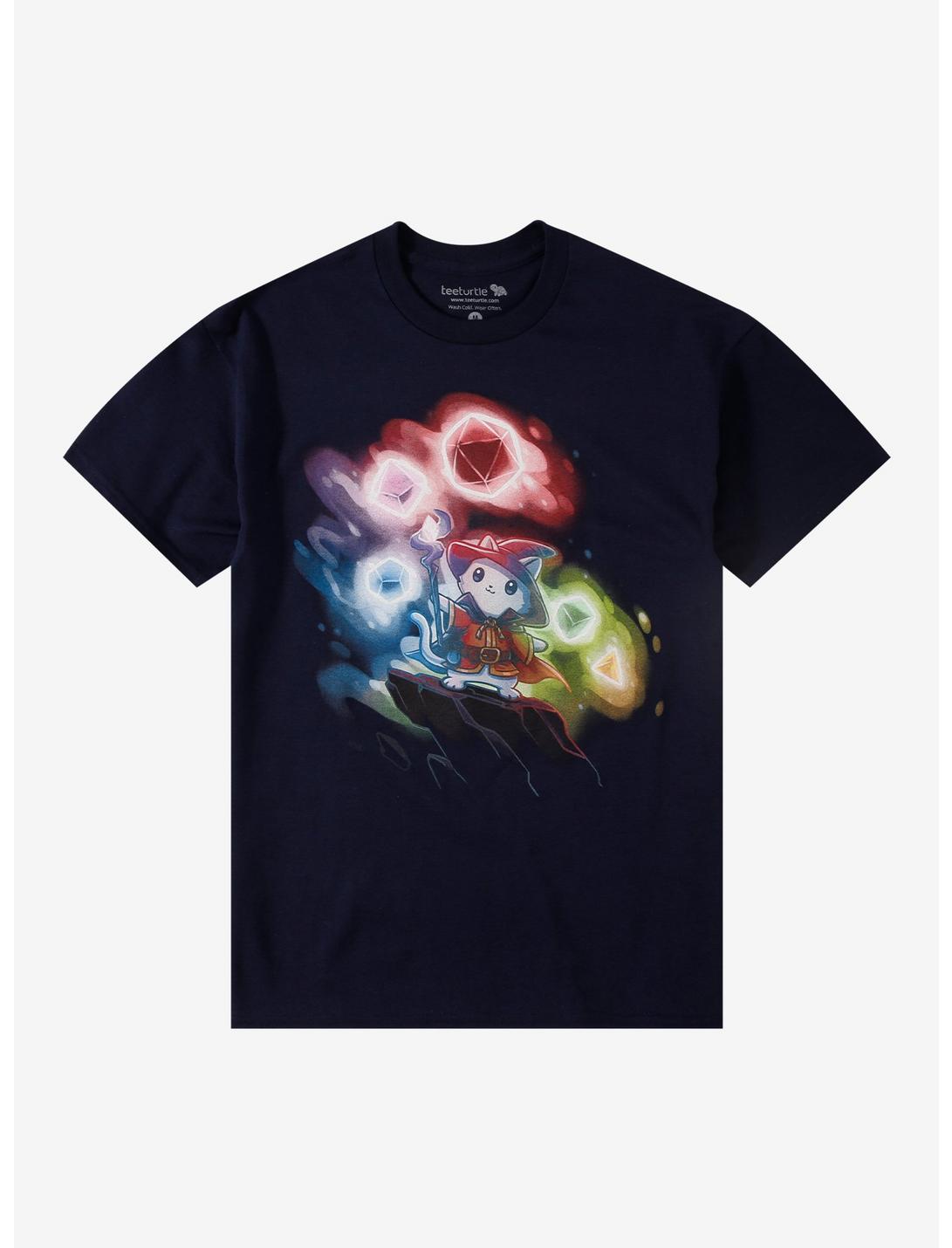Dice Wizard Cat T-Shirt By Tee Turtle