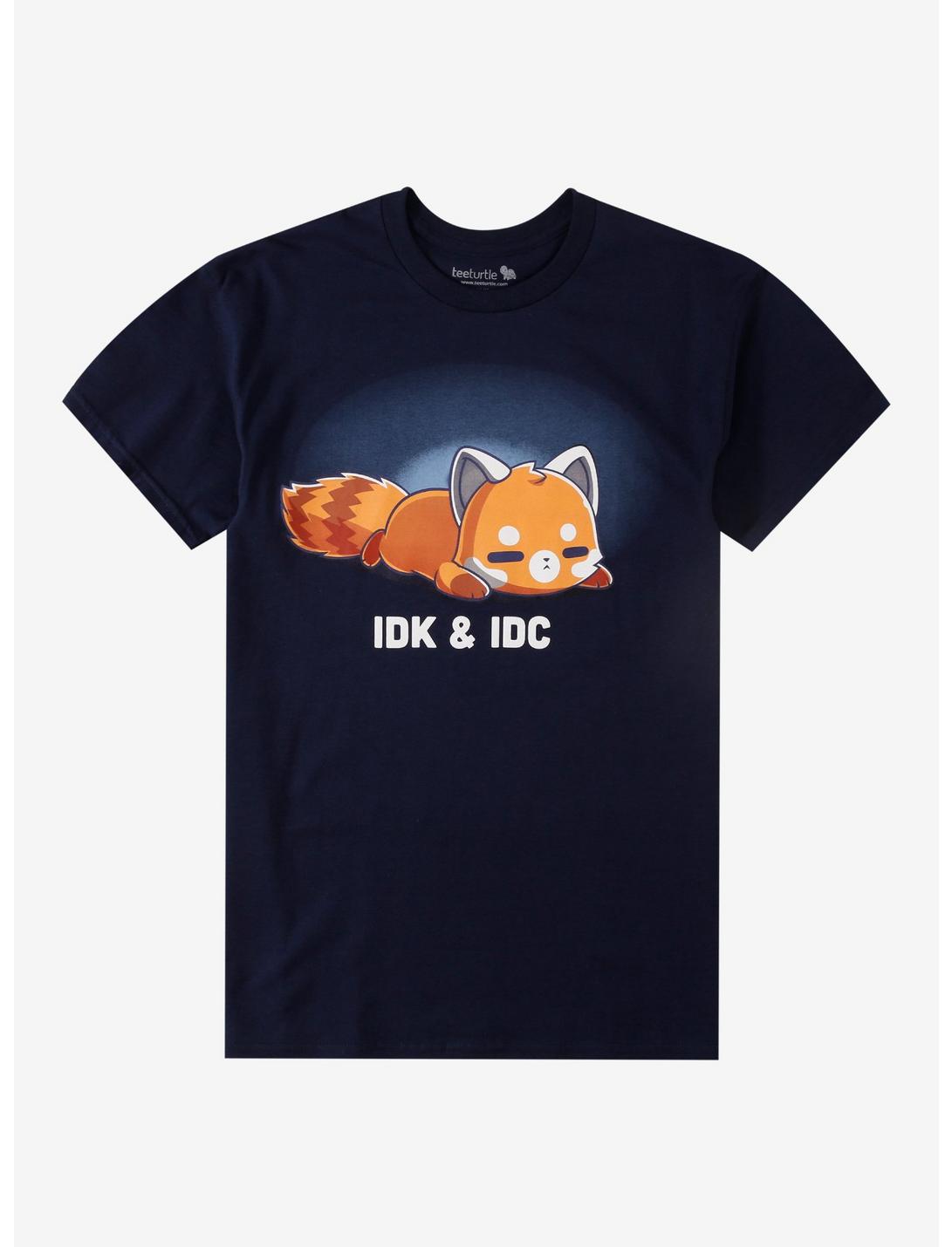 IDK IDC Red Panda T-Shirt By Tee Turtle