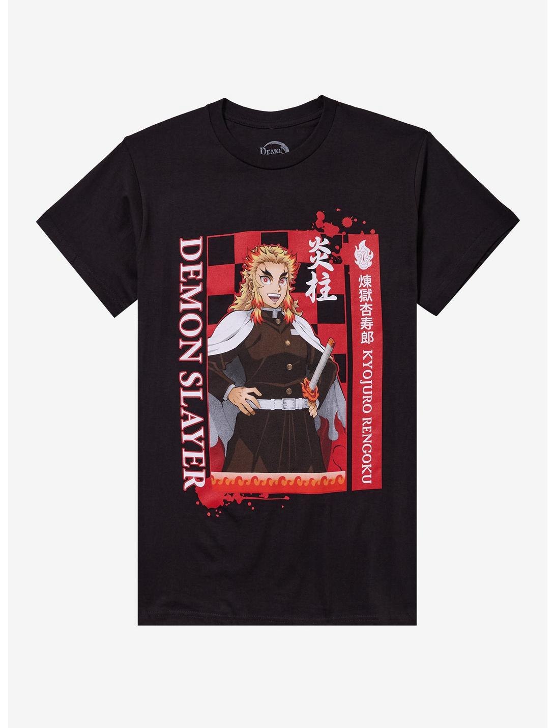 T-shirt portrait de Rengoku de Demon Slayer: Kimetsu No Yaiba