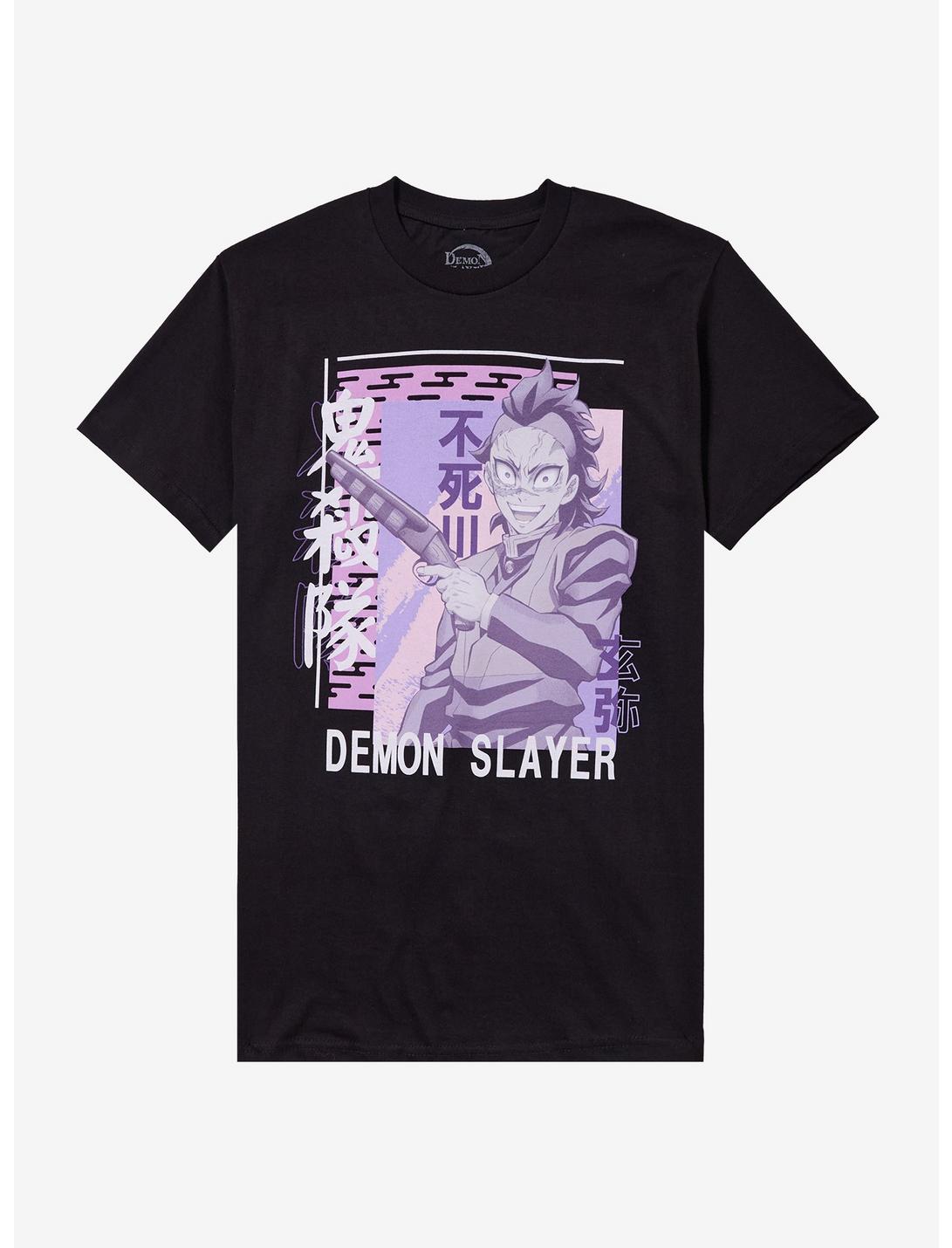 Demon Slayer: Kimetsu No Yaiba Genya Purple Portrait T-Shirt