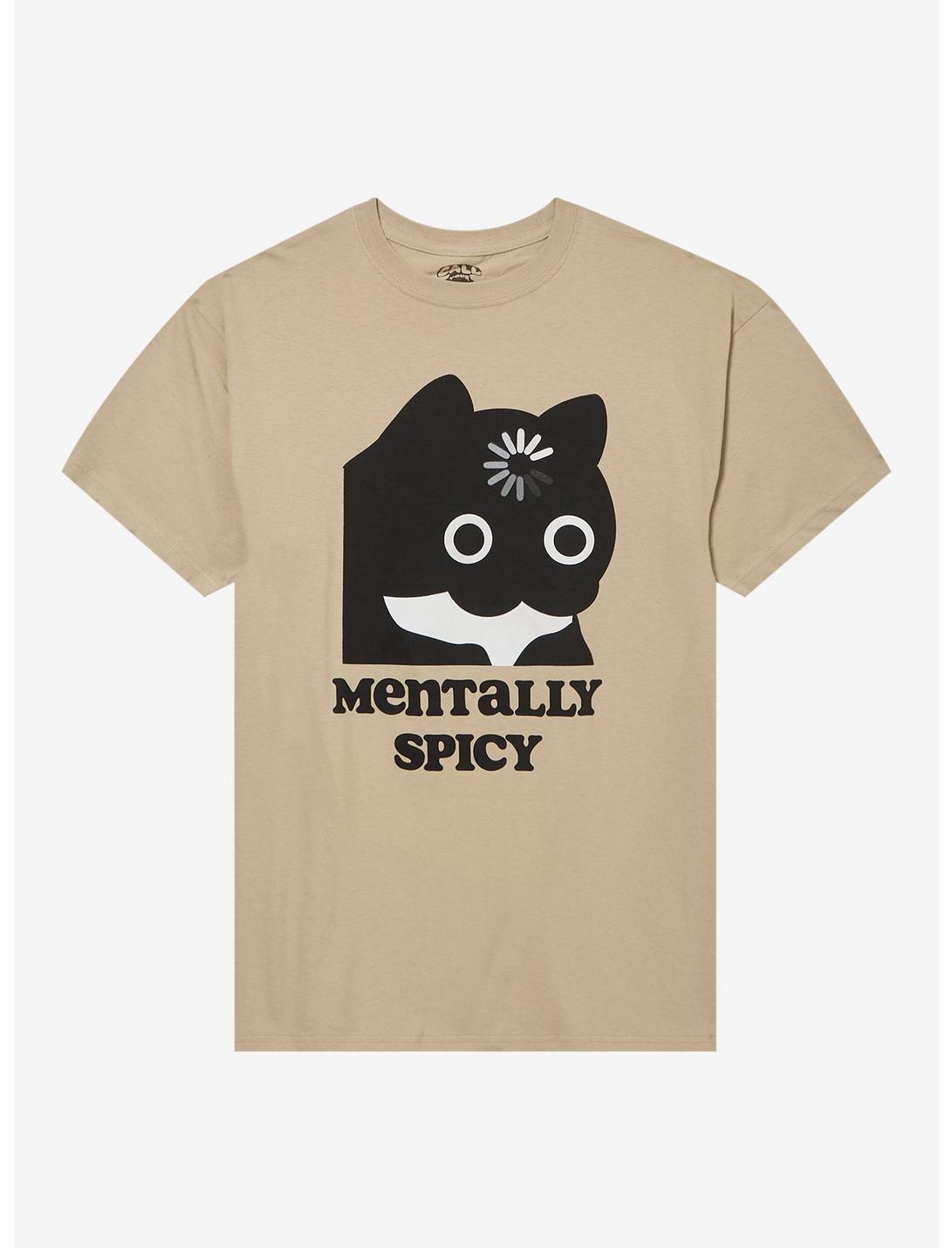 T-shirt Chat "Mentally Spicy" par Call Your Mother