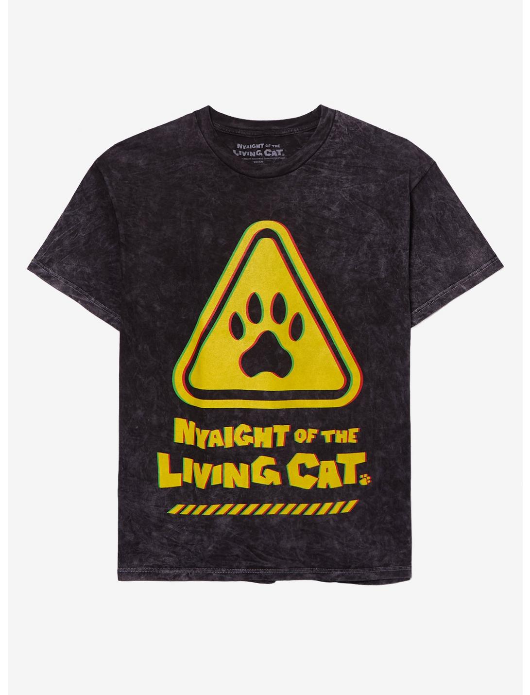 Nyaight Of The Living Cat Warning T-Shirt
