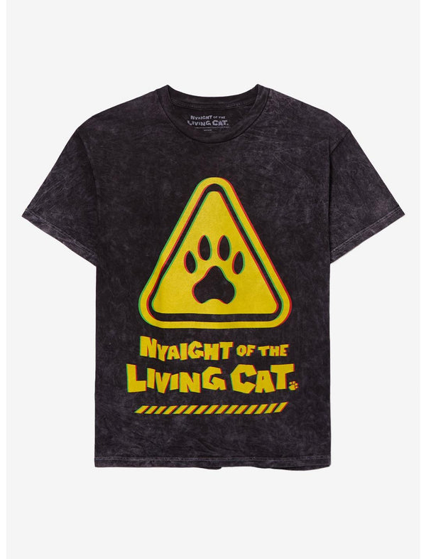 Nyaight Of The Living Cat Warning T-Shirt