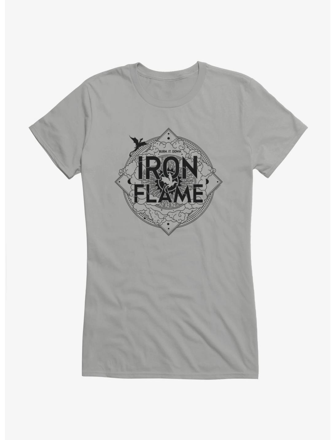 Fourth Wing Iron Flame Logo Girls T-Shirt
