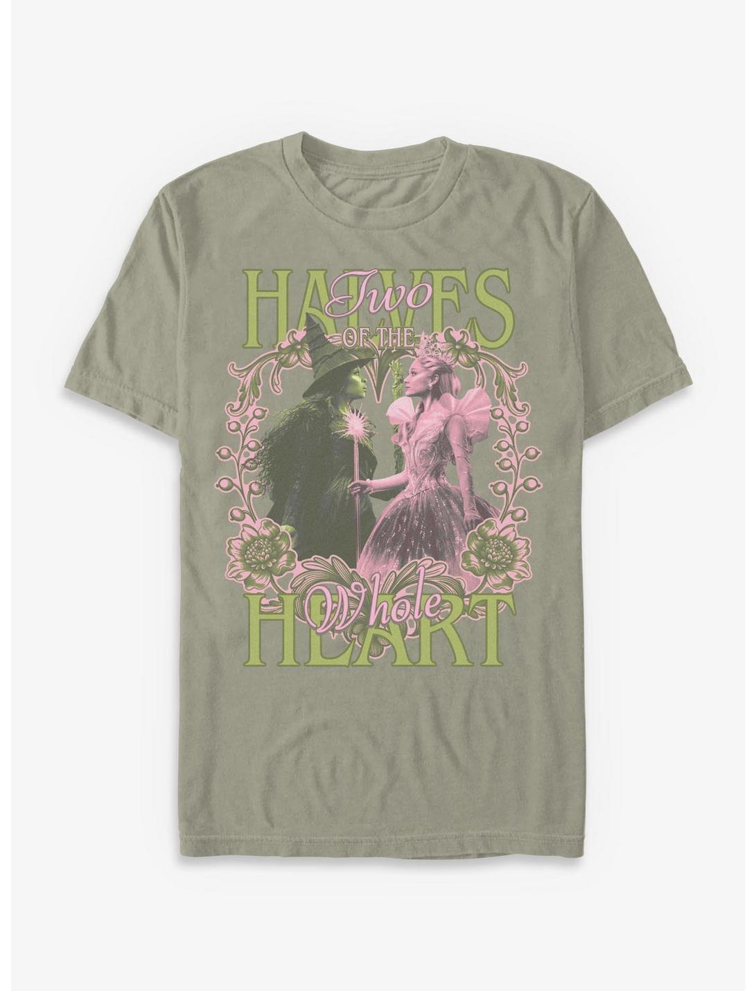 Wicked: For Good Elphaba & Glinda Heart Halves Garment Dye T-Shirt