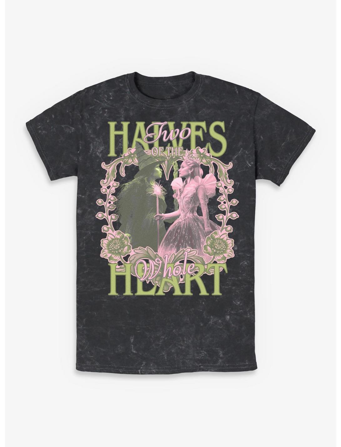 Wicked: For Good Elphaba & Glinda Heart Halves Mineral Wash T-Shirt