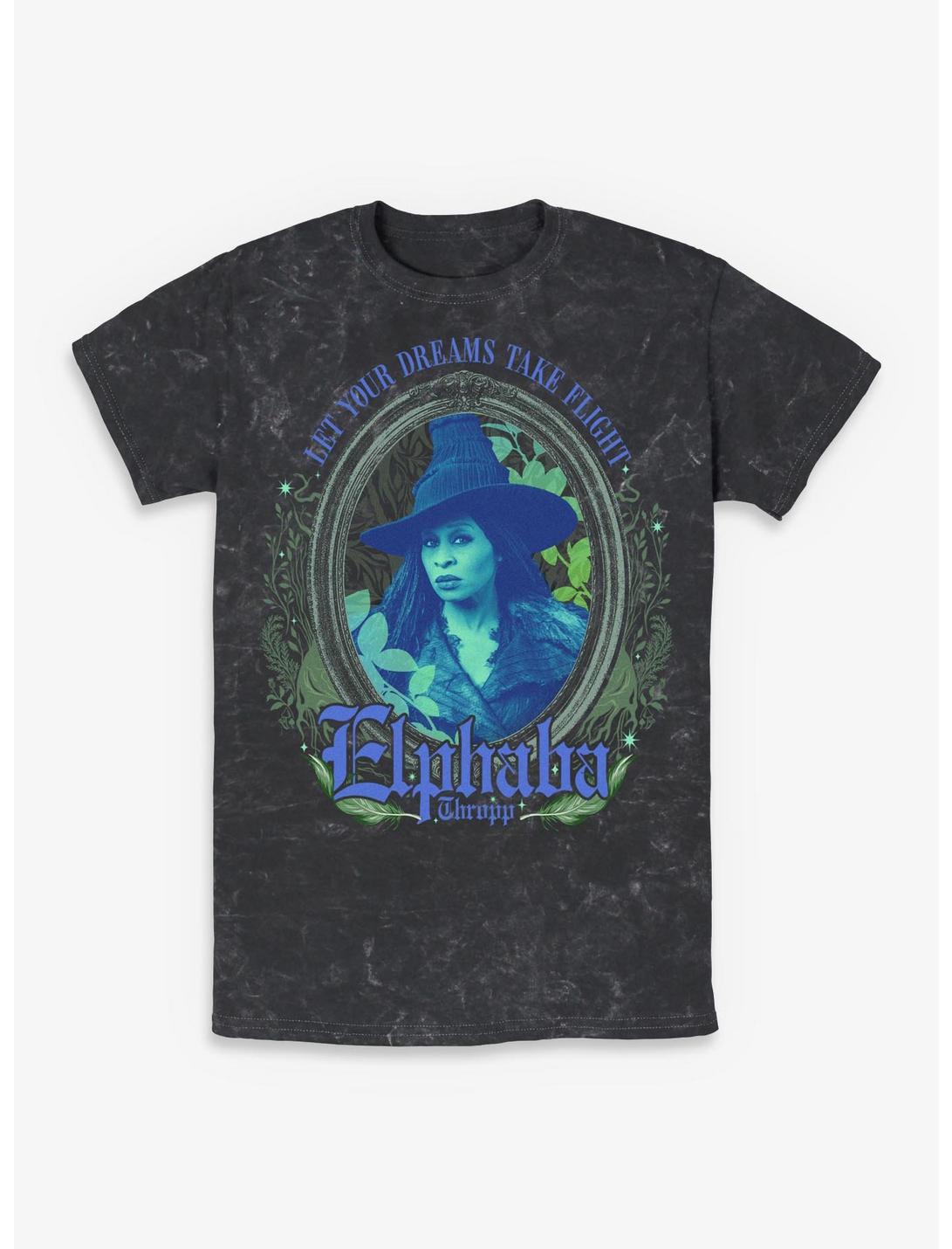 Wicked: For Good Elphaba Dreams Take Flight T-Shirt Lavé aux Minéraux Exclusivité Hot Topic