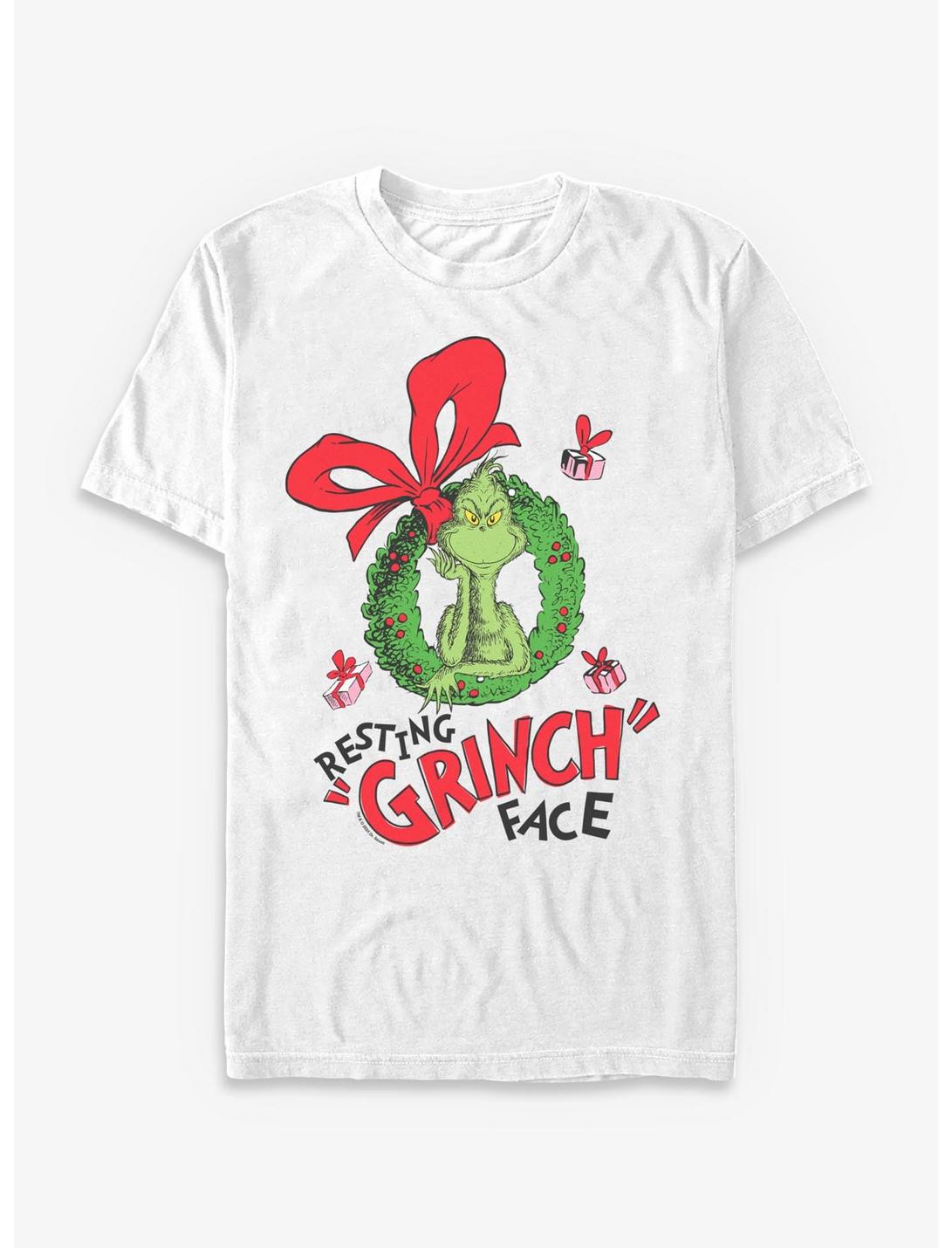 Dr. Seuss How The Grinch Stole Christmas Resting Grinch Face T-Shirt